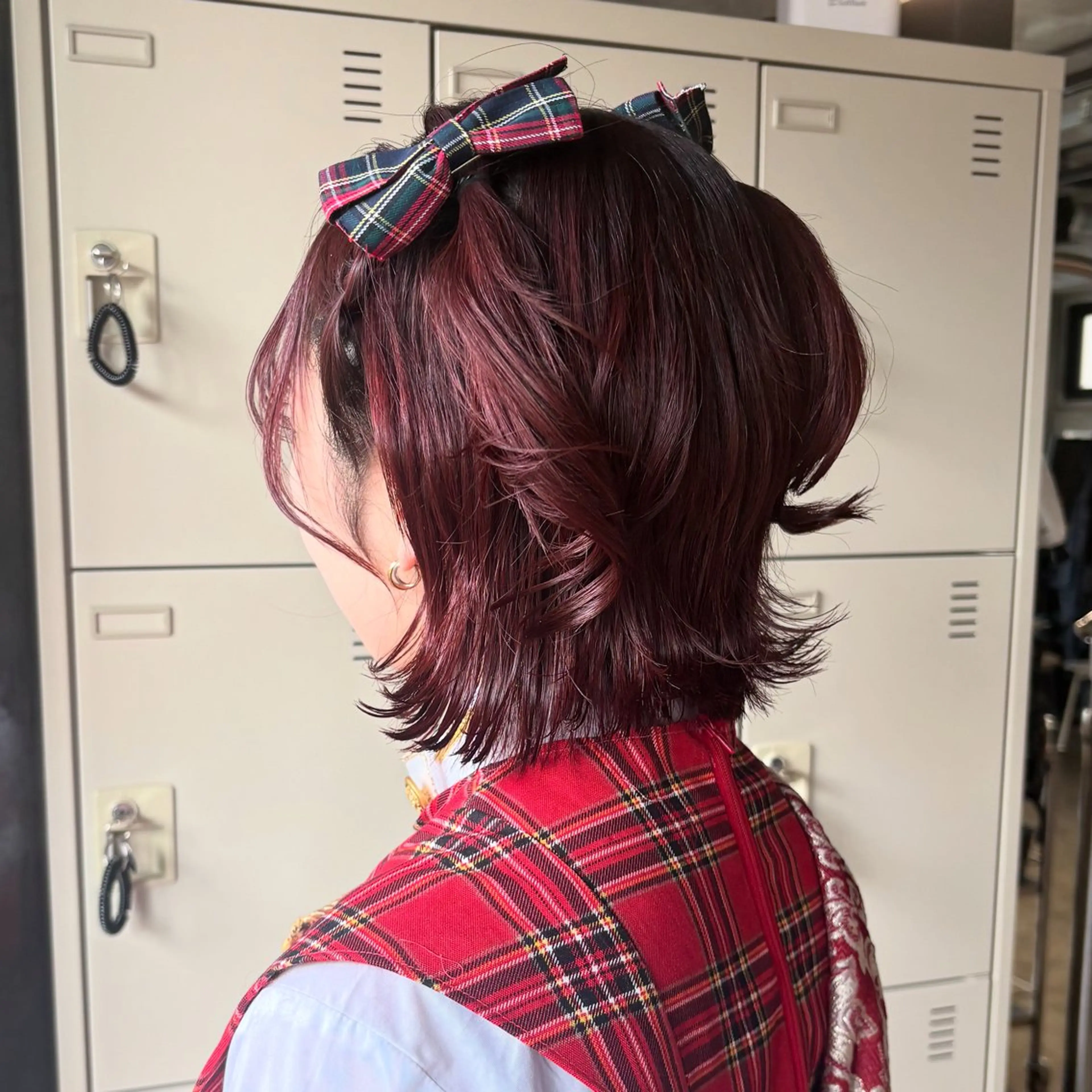 ミディアム ヘアアレンジ ヘアセット うる艶/透明感カラー 🐇🤍もものヘアスタイル
