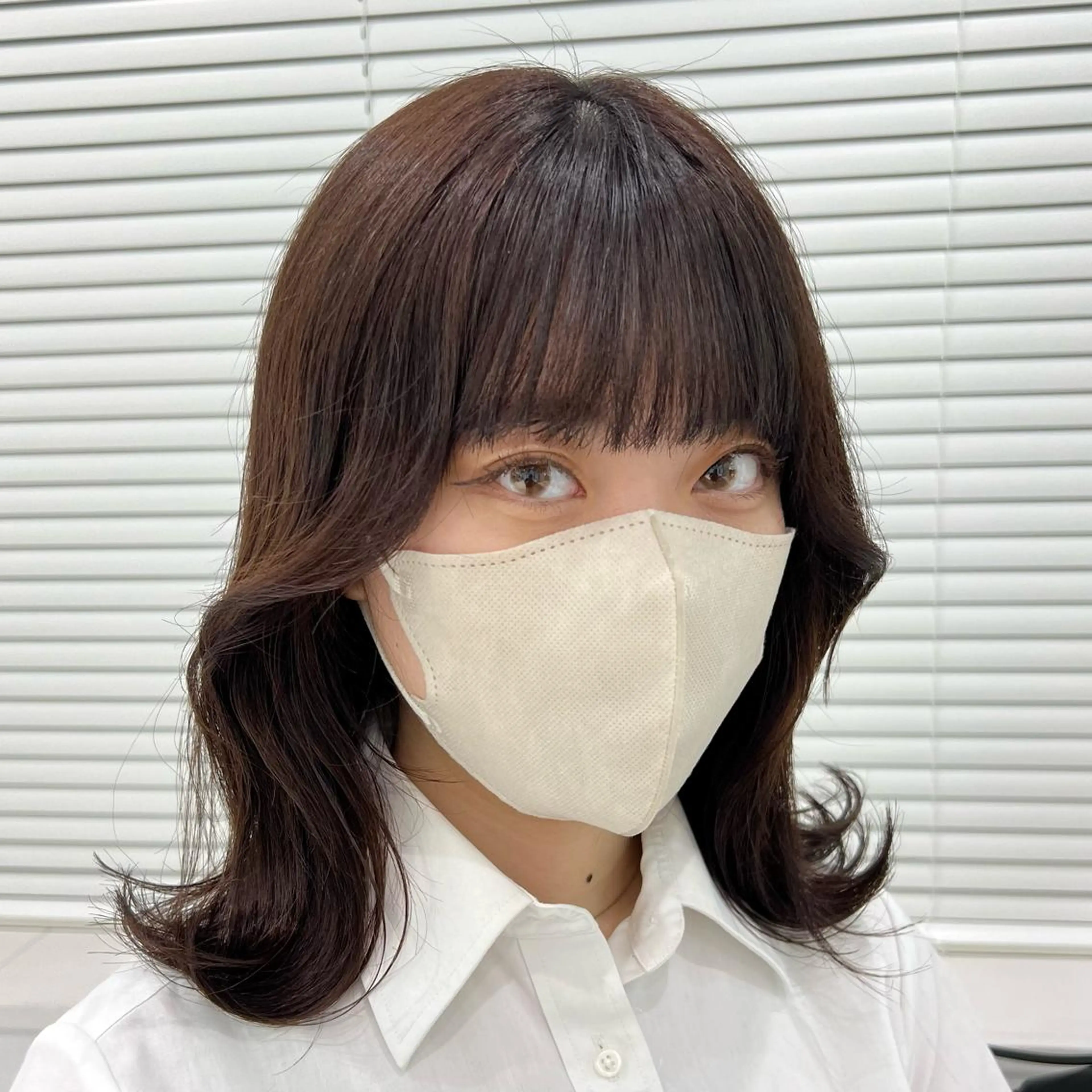 セミロング カット ヘアカラー トリートメント ヘアセット まつパ/ケア ブリーチ/sEnAのヘアスタイル