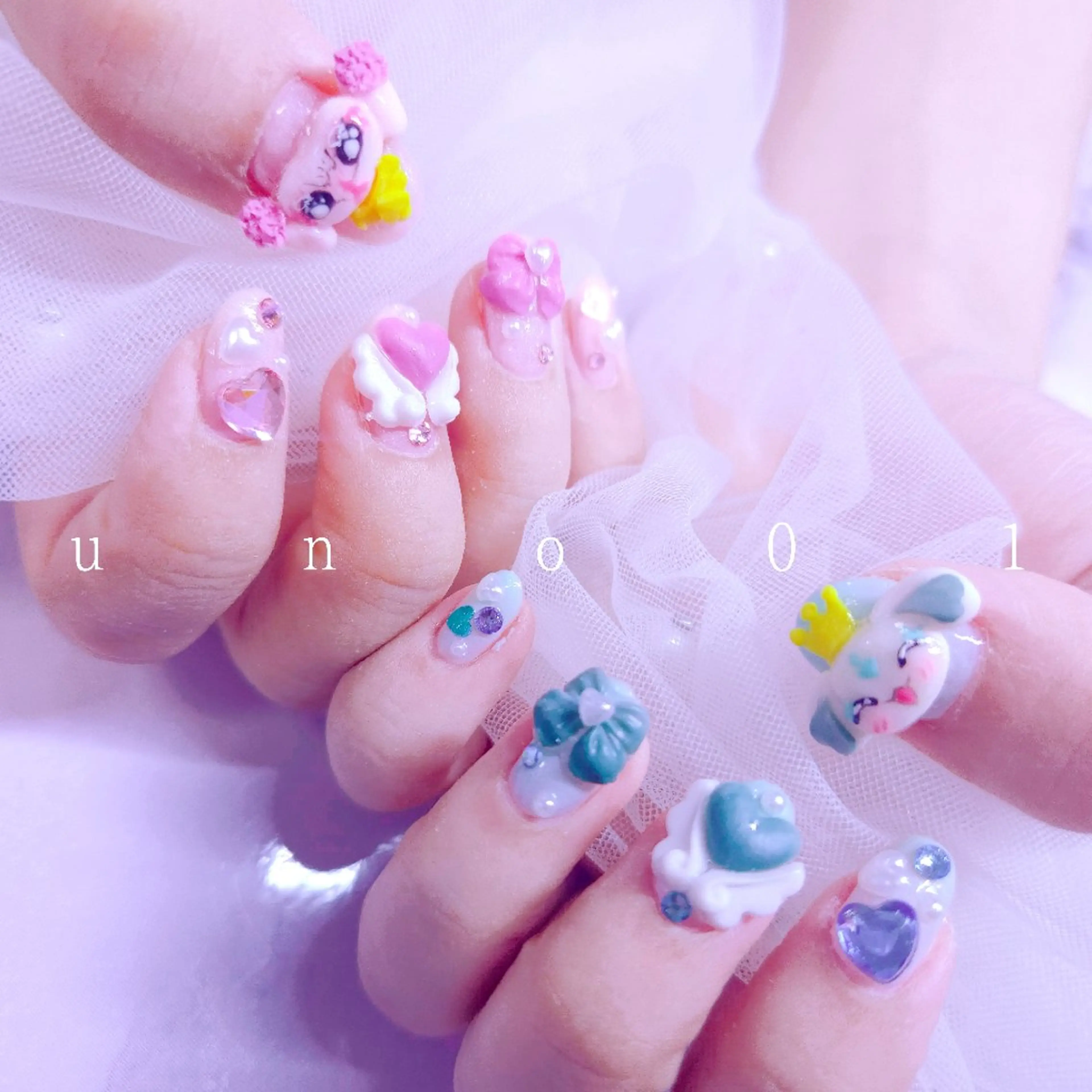 ネイル 梅田🦄中崎町🩵 u n o 0 1のネイルデザイン