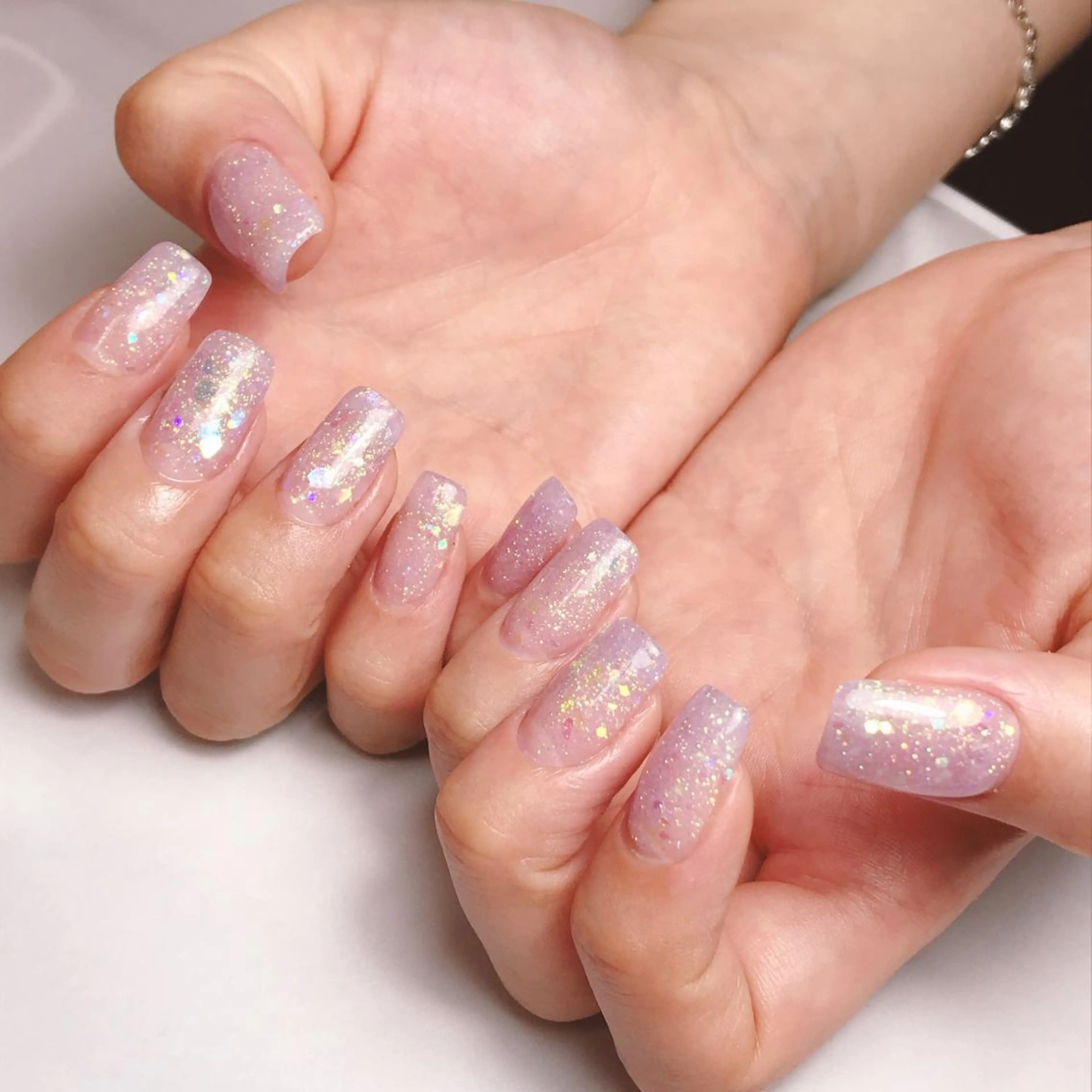 ネイル ラメ(グリッター) スカルプネイル 深爪を断らない スカルプ高評価店のネイルデザイン