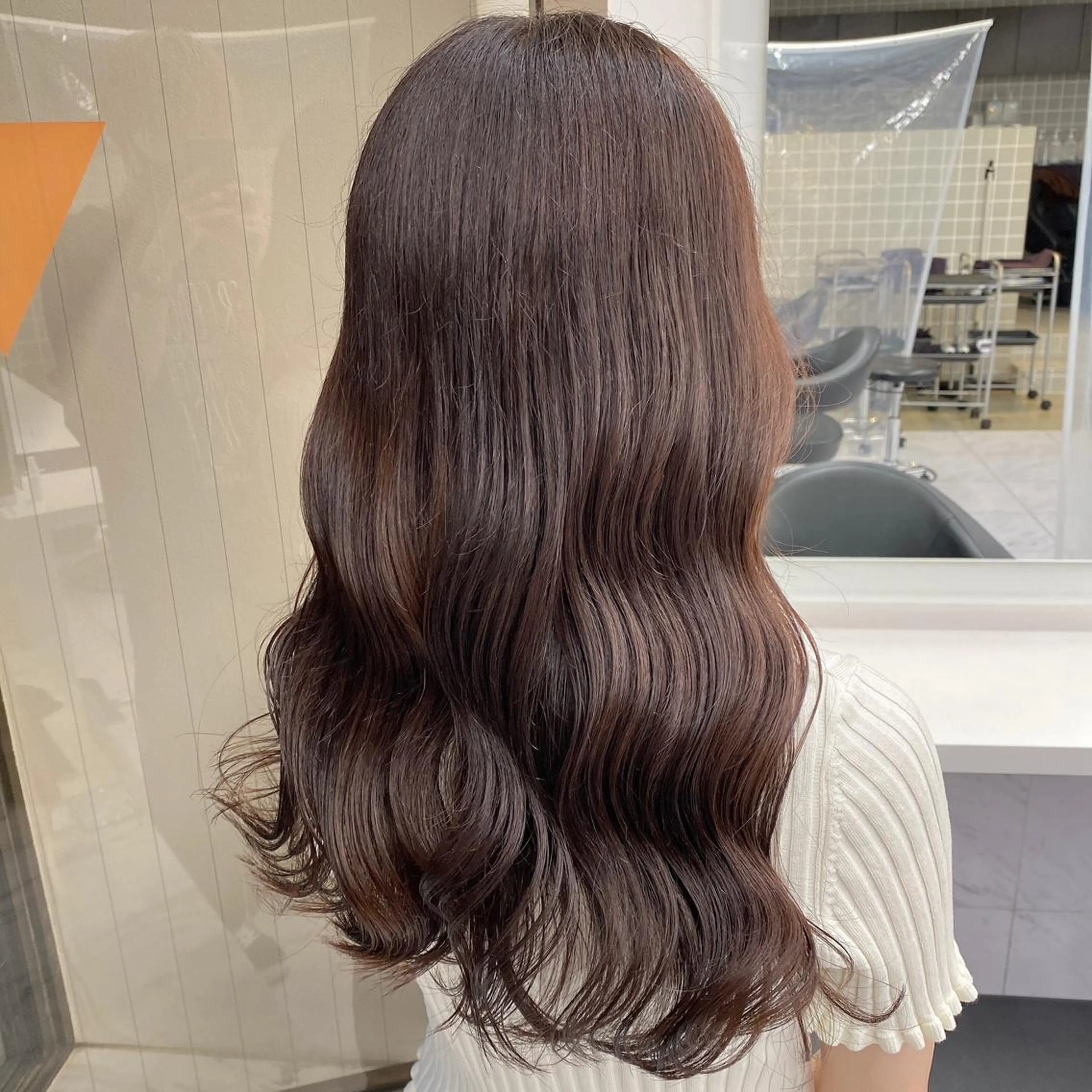 セミロング カラー レイヤー/韓国❣️ 髪質改善/亘紘輝のヘアスタイル