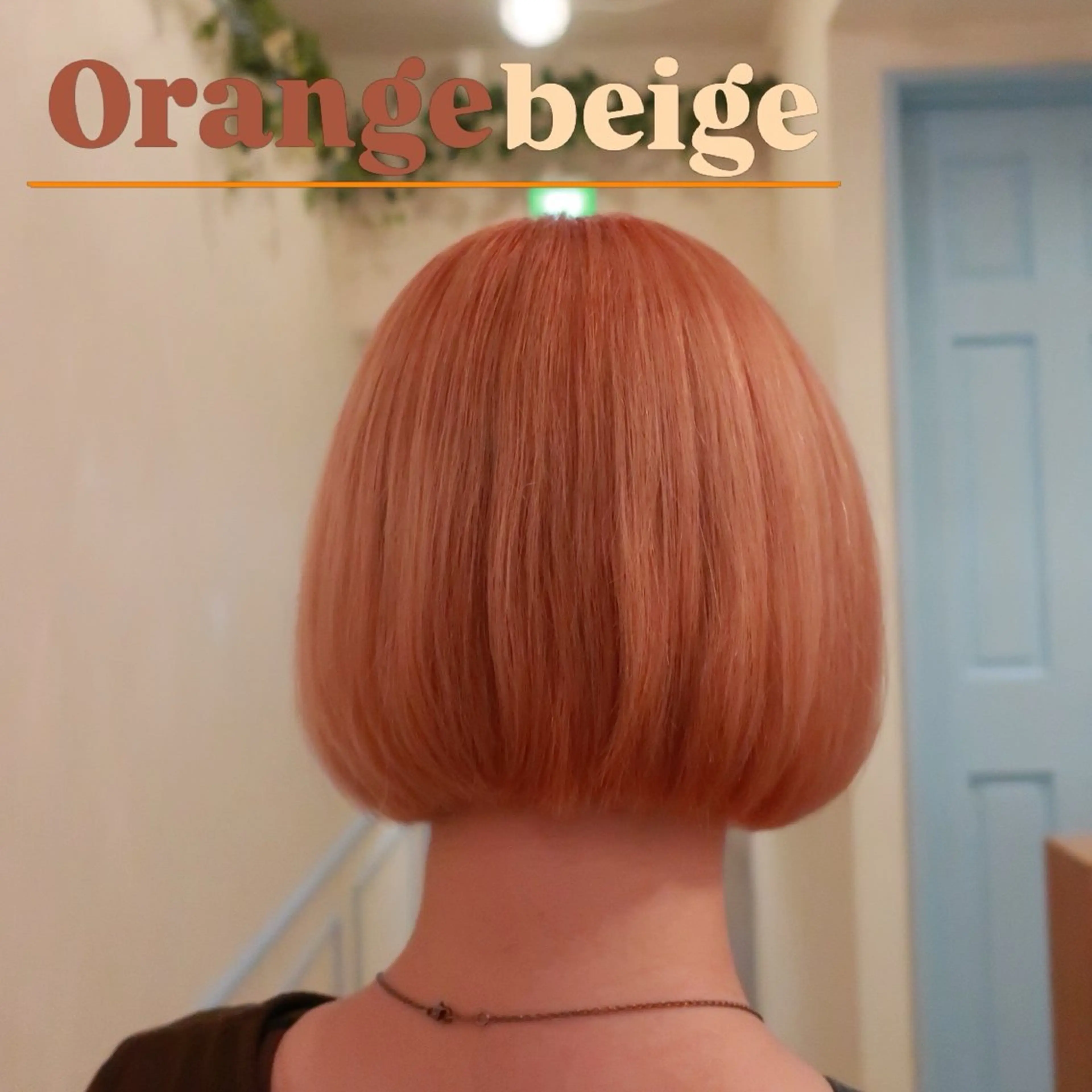 ショート カラー ベージュカラー オレンジ オレンジベージュ ボブ ヘアカラー トリートメント メンズパーマ・ カット モリヤ🌺のヘアスタイル