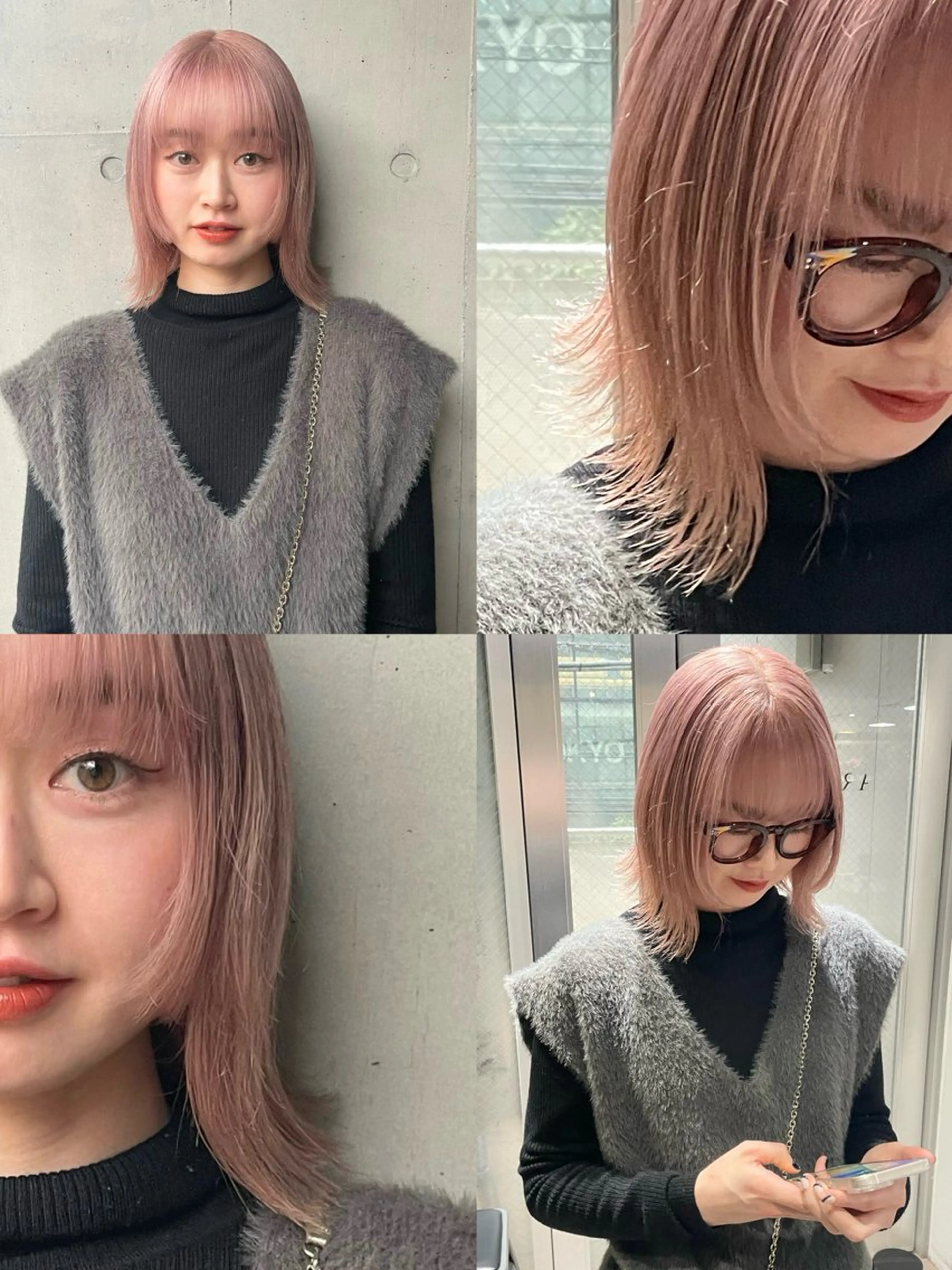 カラー ブリーチ ヘアカラー トリートメント ミルクティーベージュ ブリーチ🖤サヤカのヘアスタイル