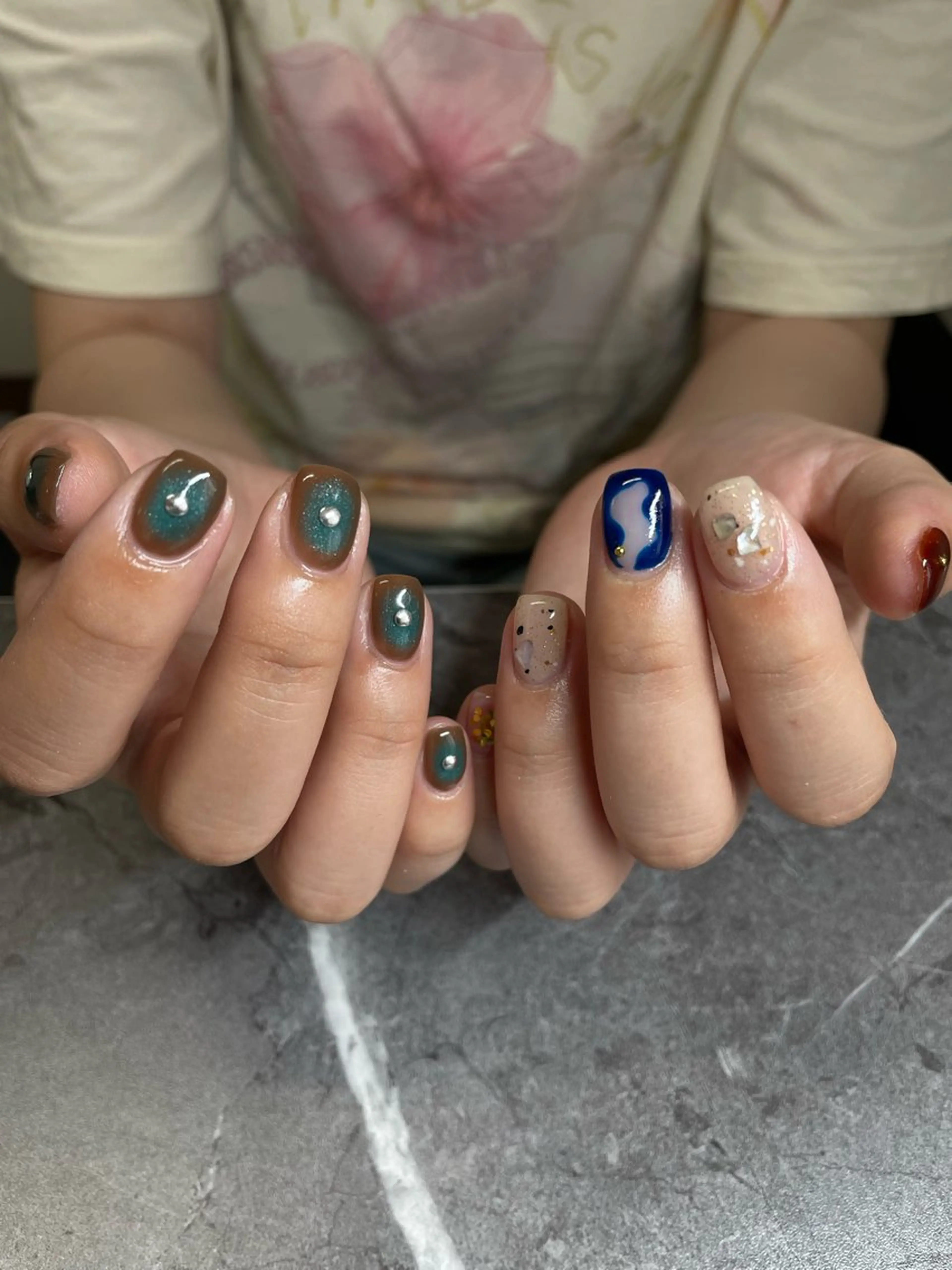 ネイル ハンドネイル nail salon 3🌞越谷のネイルデザイン
