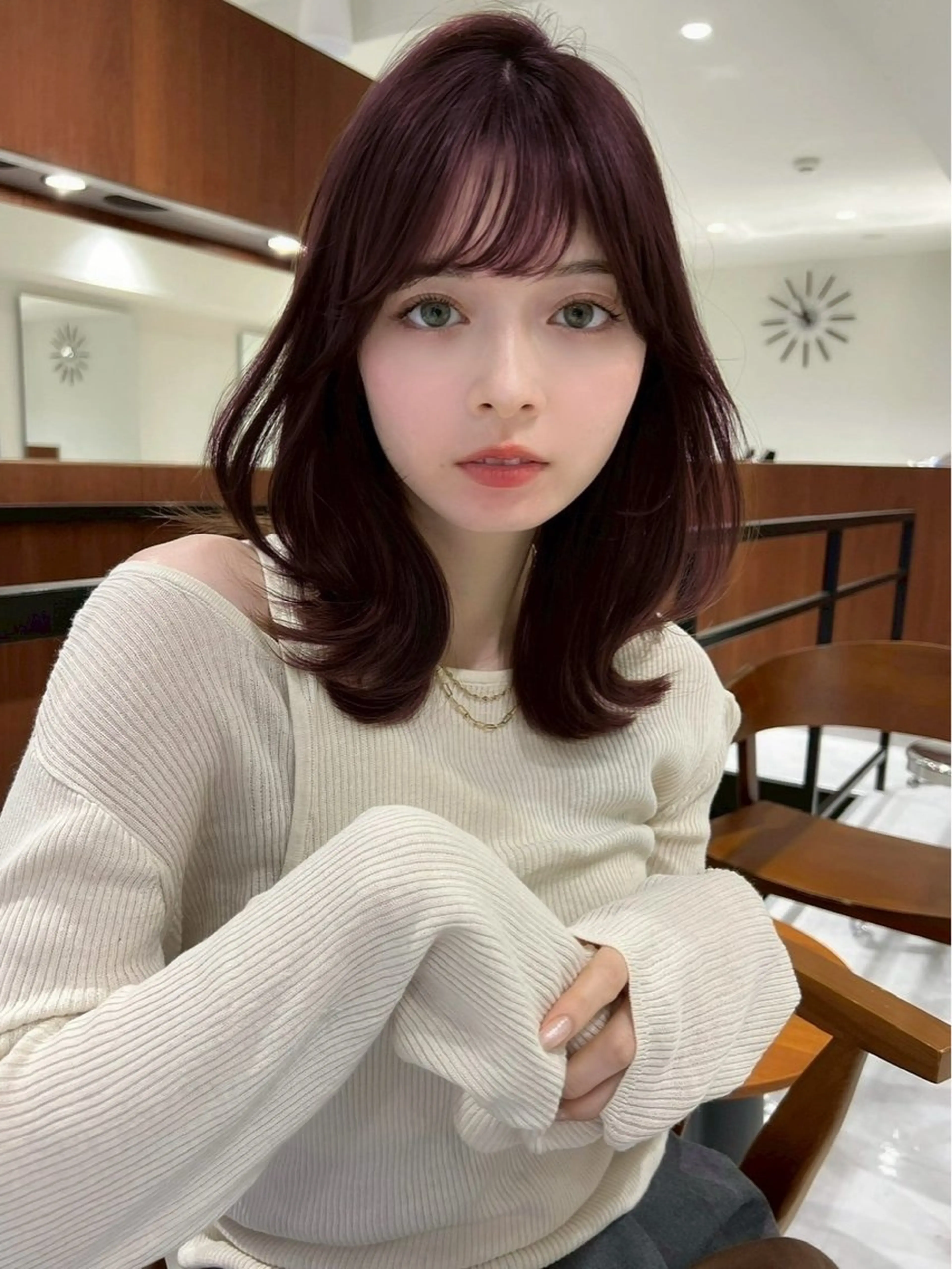 ミディアム カラー ヘアカラー 韓国風/ブリーチ/ 透明感🫧ケイタのヘアスタイル