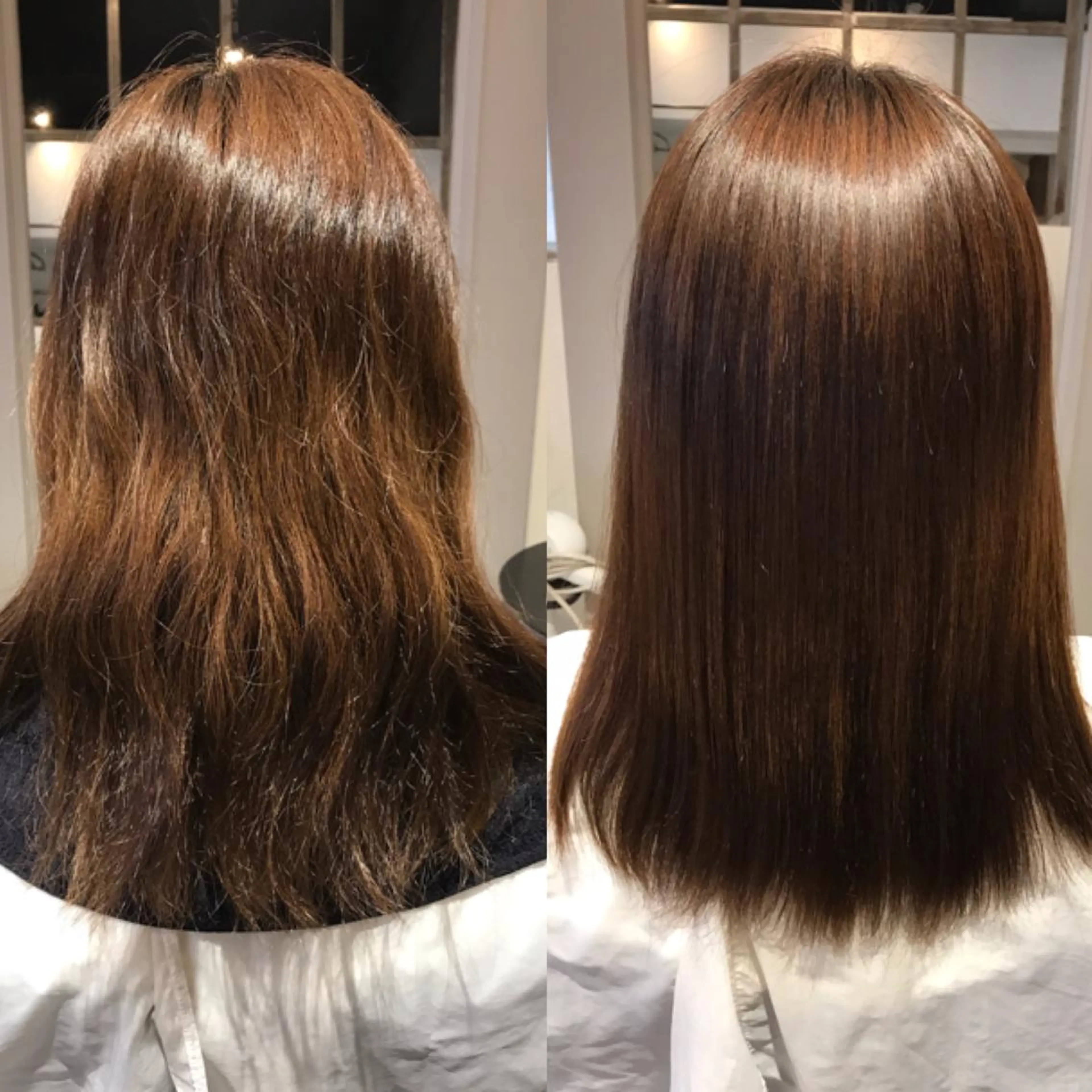 セミロング パーマ 濱岡 恭子のヘアスタイル