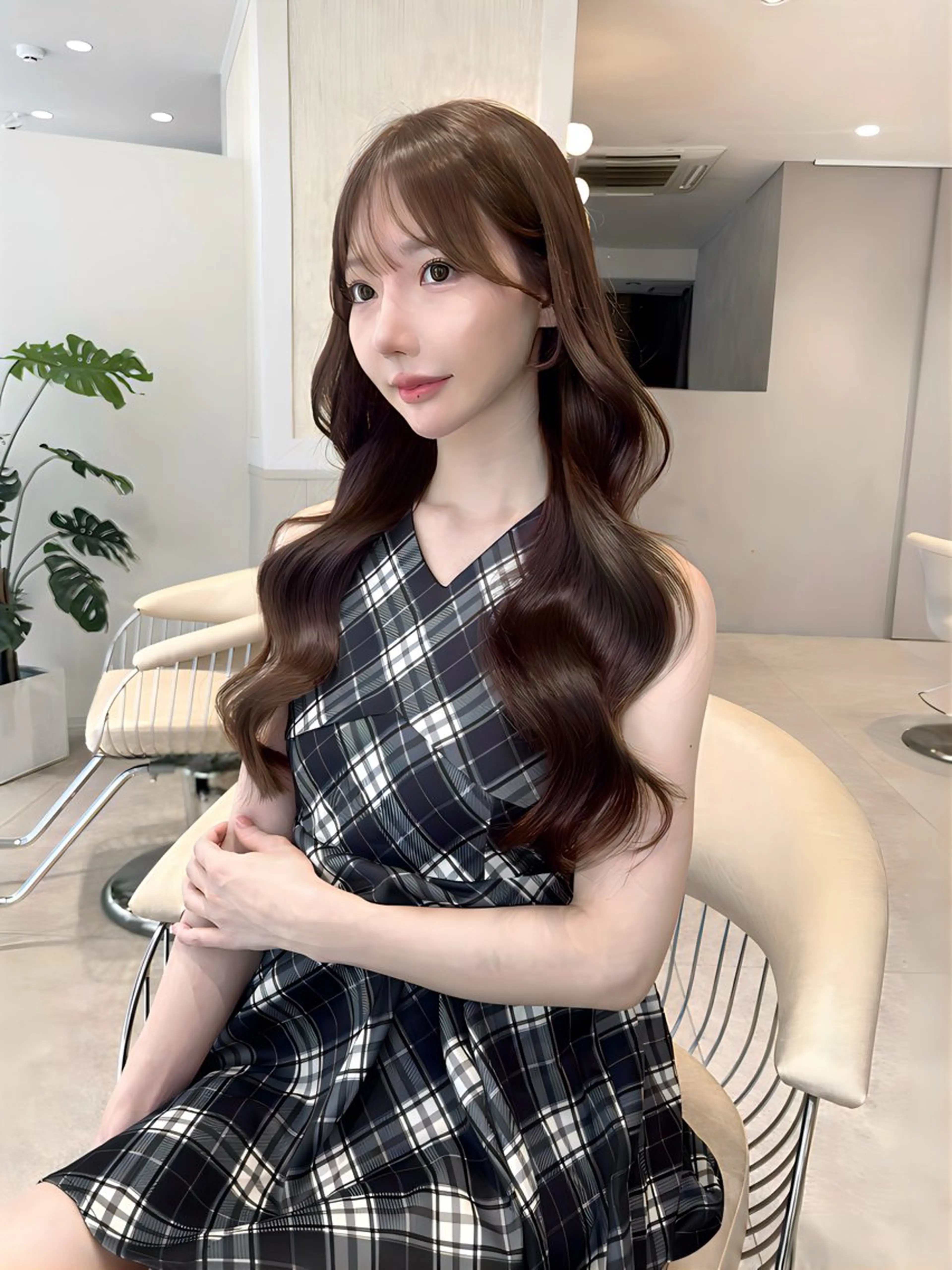 ロング カラー レイヤーカット ローレイヤー ♡Yoshino♡ 色っぽトレンドヘアのヘアスタイル