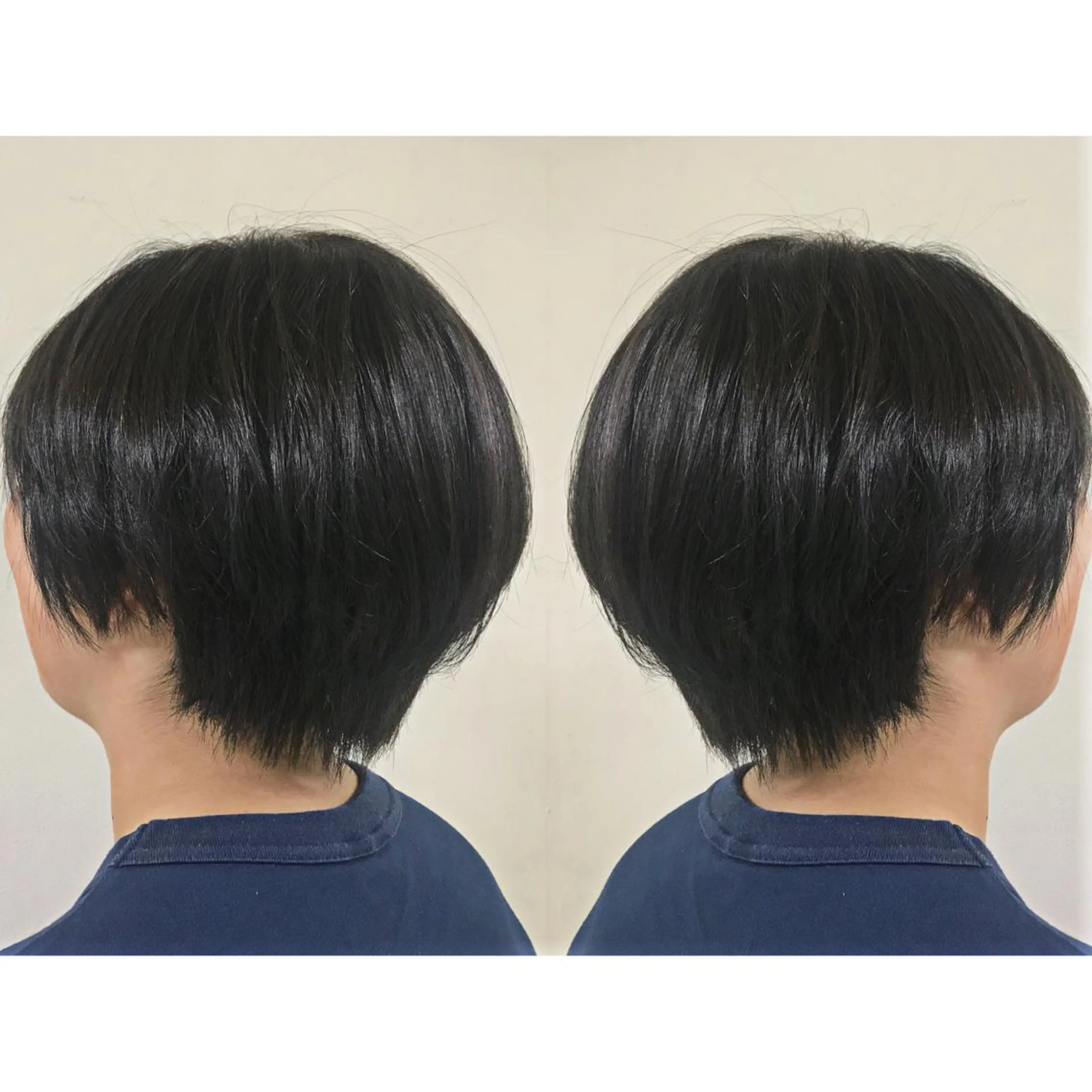 ショート カラー ヘアアレンジ 黒髪 ブルーカラー ブルーブラック オレンジ 蔵前🫧韓国風レイヤ ーカット🫧KAHOのヘアスタイル