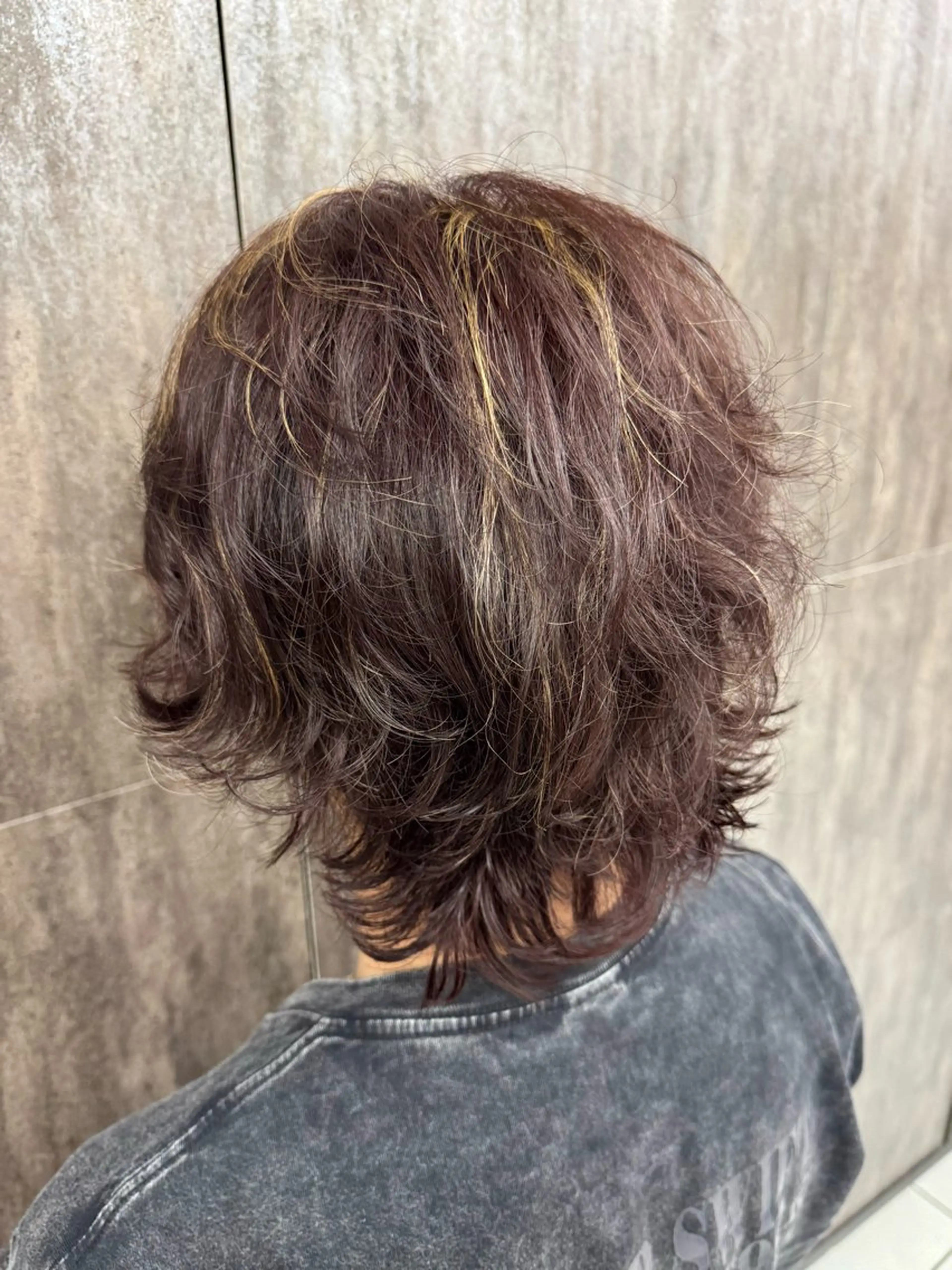 ショート カラー メンズ メンズハイライト メンズパーマ ハイライトカラー ハイライト miq 駒込店所属・ANNA ㅤㅤㅤㅤㅤのヘアスタイル