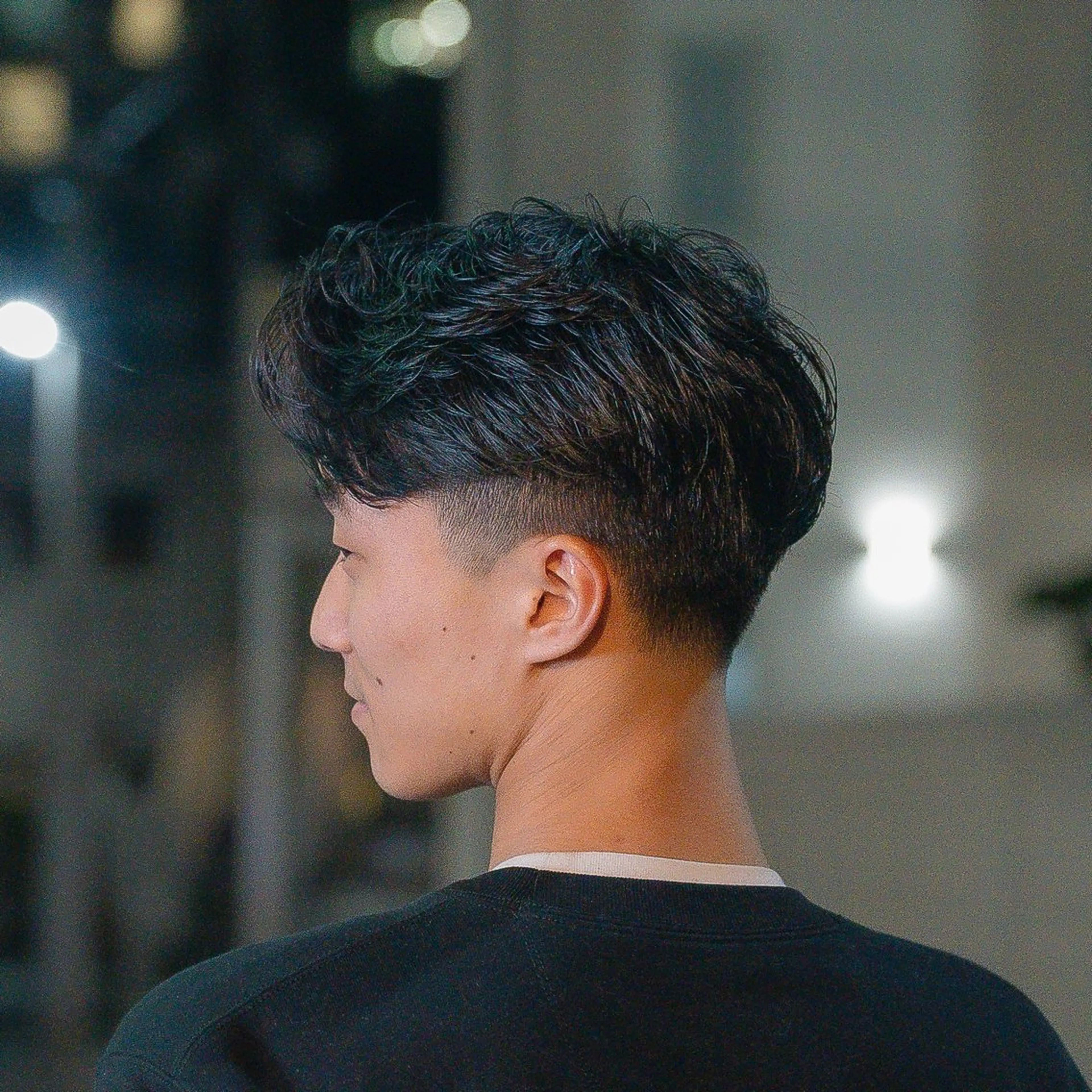 ショート カラー パーマ メンズ センターパート 🔗メンズサロン🔗 Kieのヘアスタイル