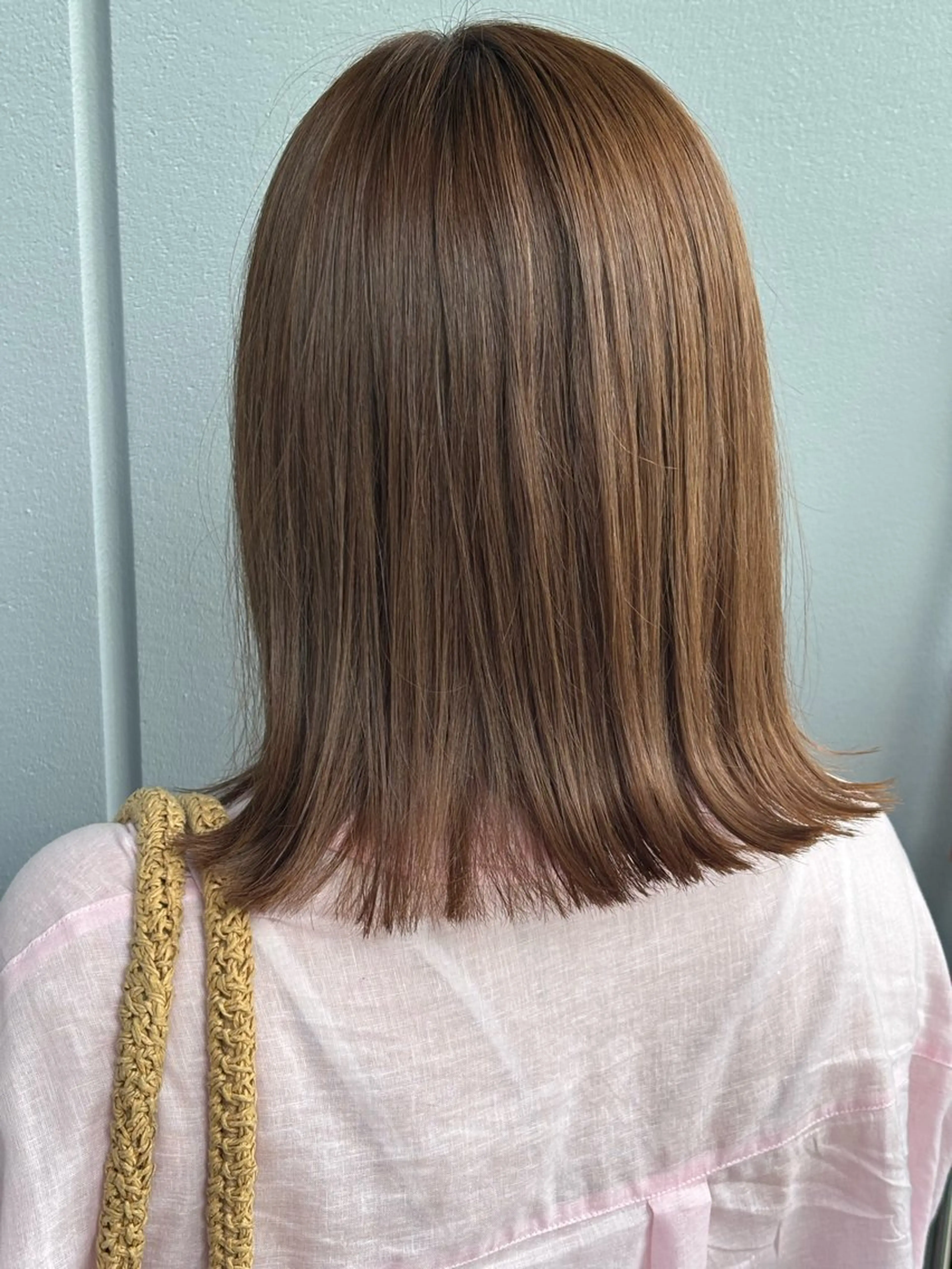 ミディアム カット ヘアカラー トリートメント 伊藤 優花のヘアスタイル