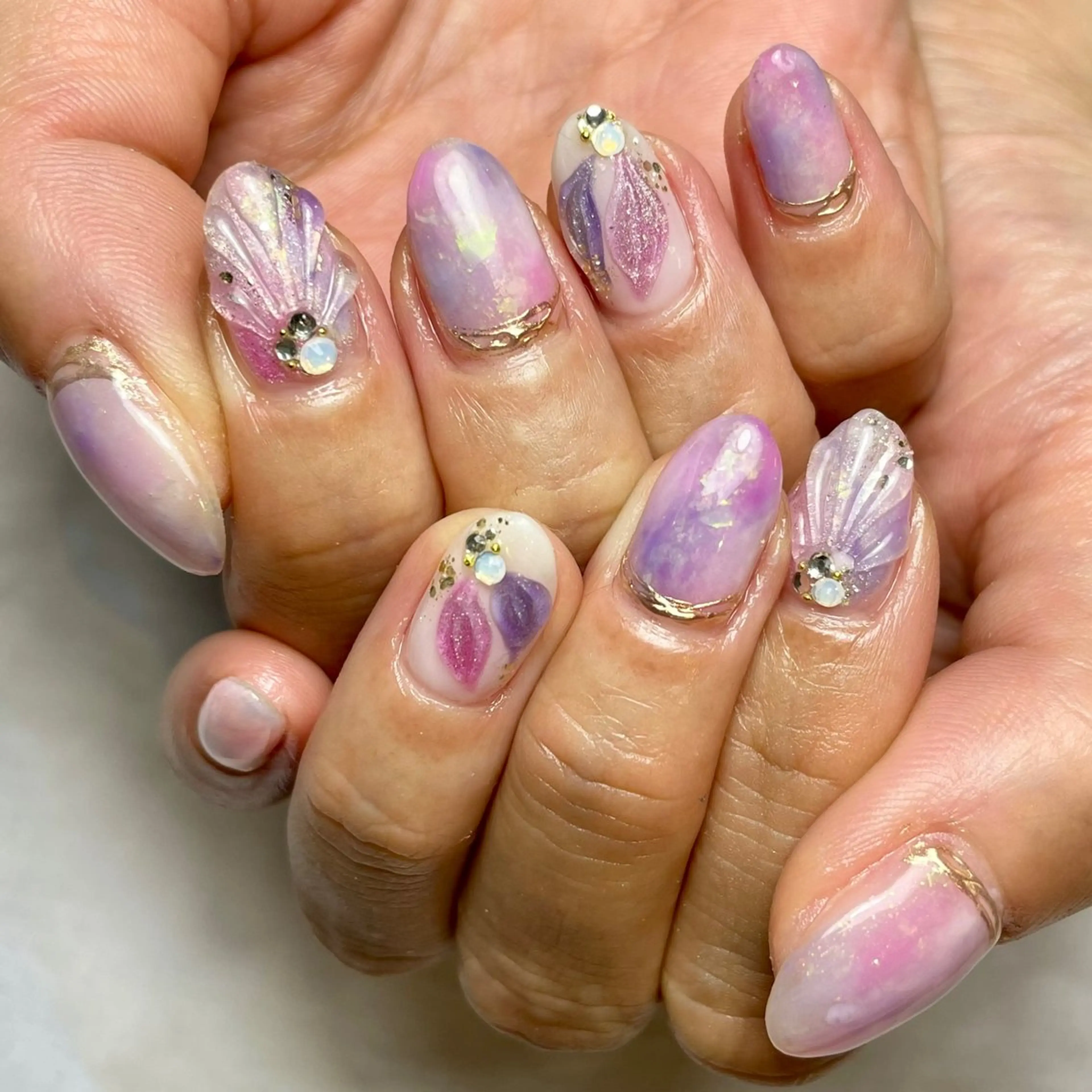 ネイル 持ち込み ハンドネイル Reflection marikoのネイルデザイン