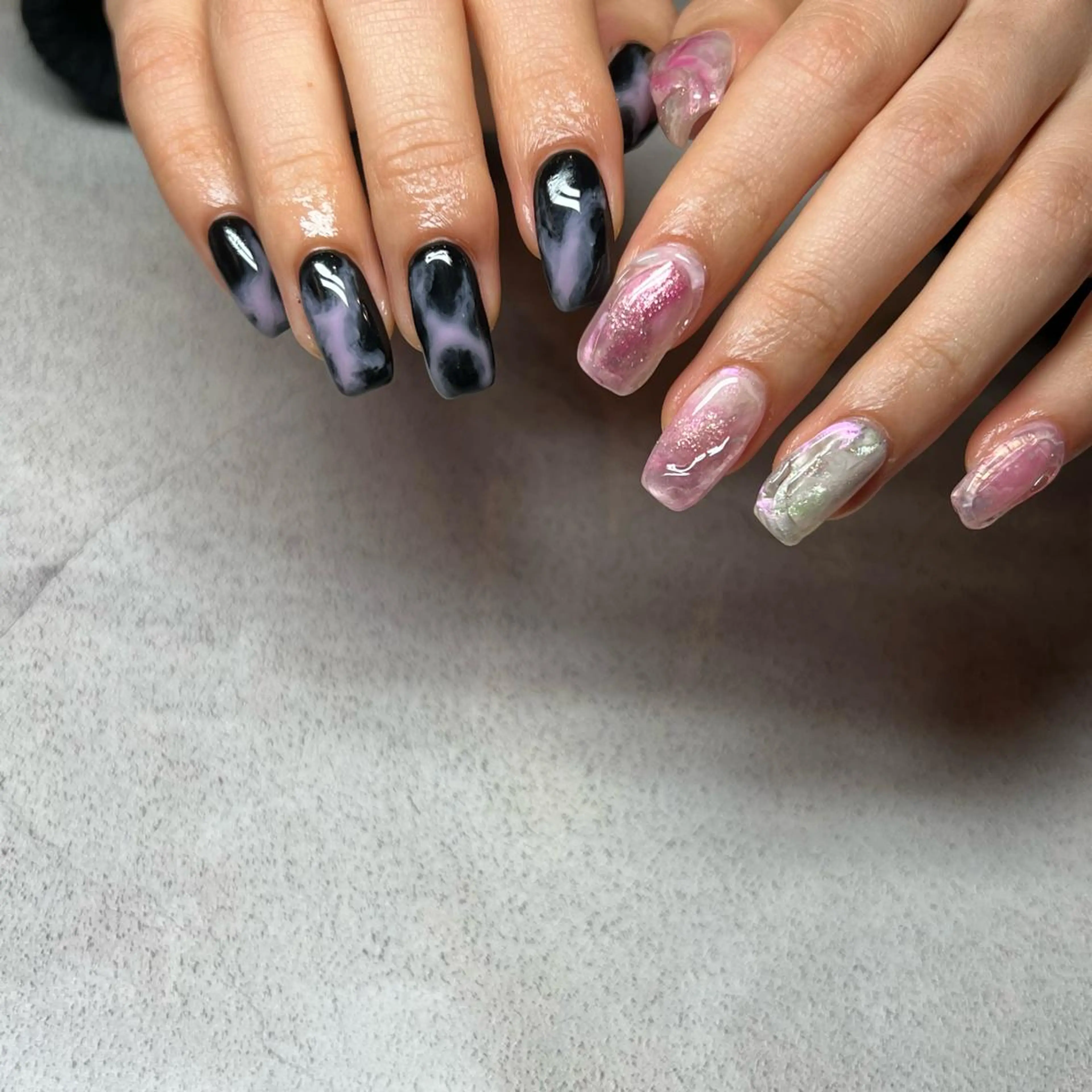 ネイル ニュアンスネイル ピンク ハンドネイル 𝐫𝐚𝐢 𝐧𝐚𝐢𝐥のネイルデザイン