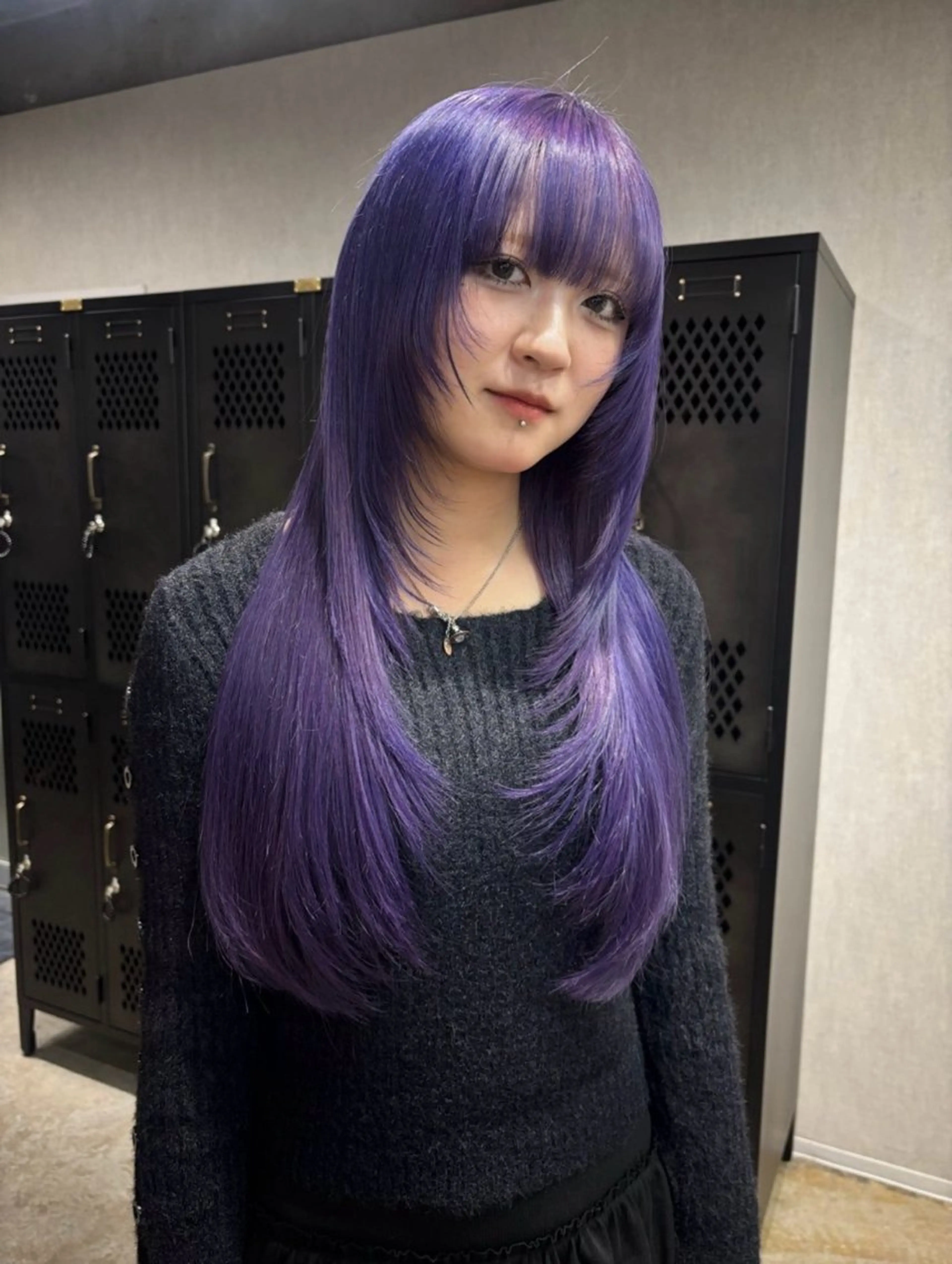 ロング カラー ラベンダーカラー ヘアカラー ニュアンスカラー/ 🫧レミ(坊主)のヘアスタイル