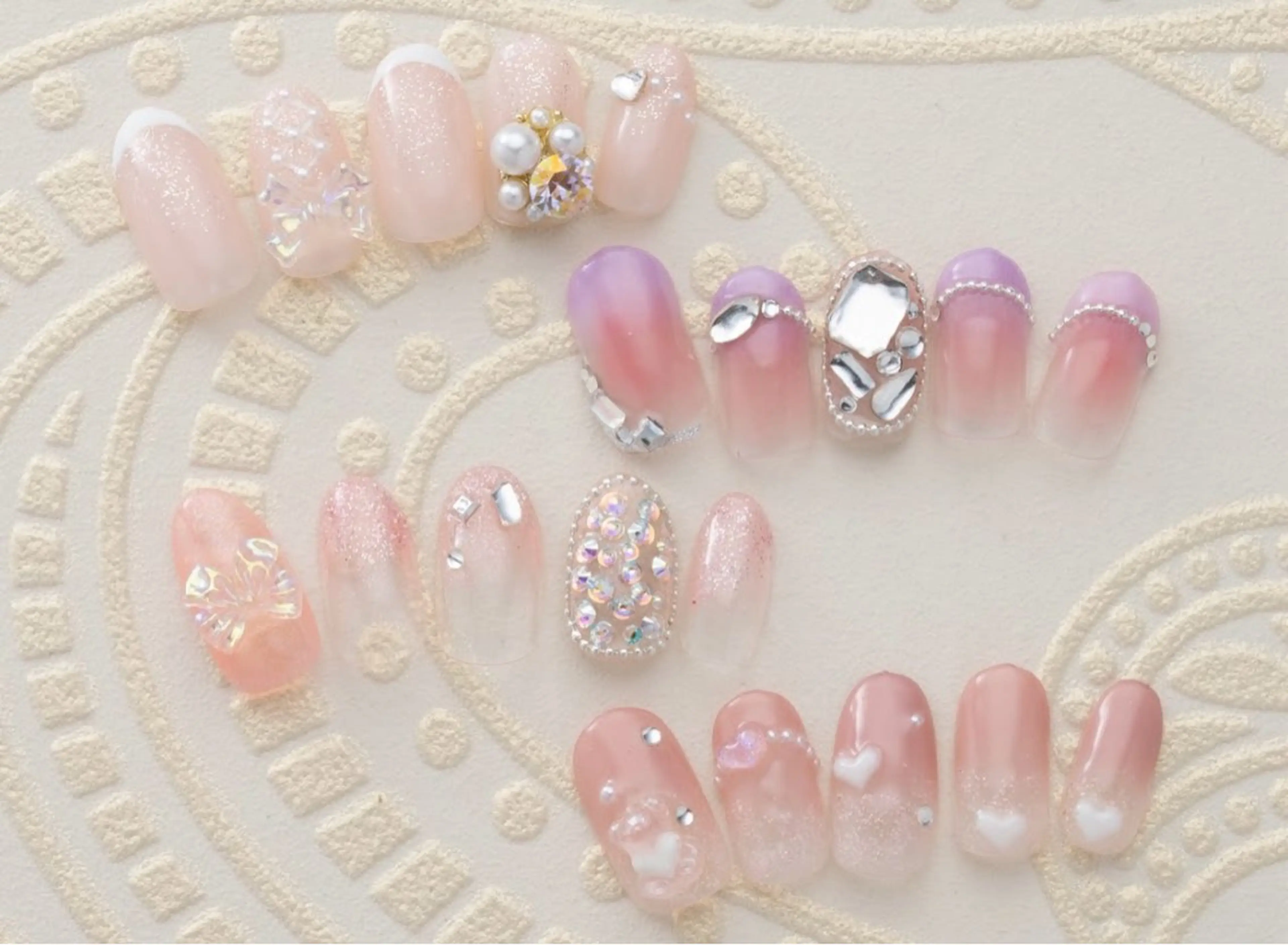 ネイル ゴージャス ピンク ピンクベージュ ネイルサロン Alice&Co.のその他イメージ