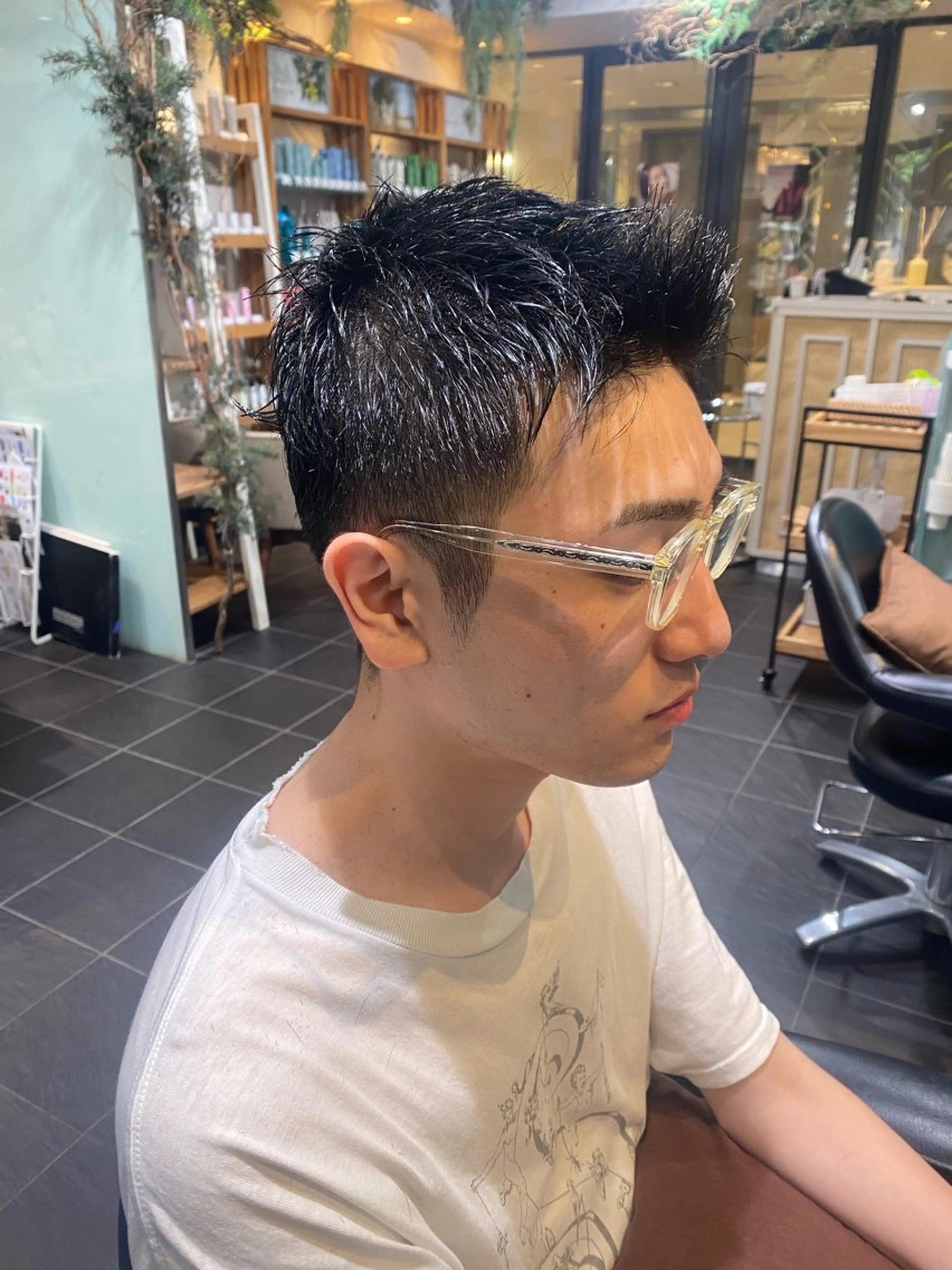 メンズ カット ヘッドスパ オーガニックカラー/ 表参道/ルカのヘアスタイル