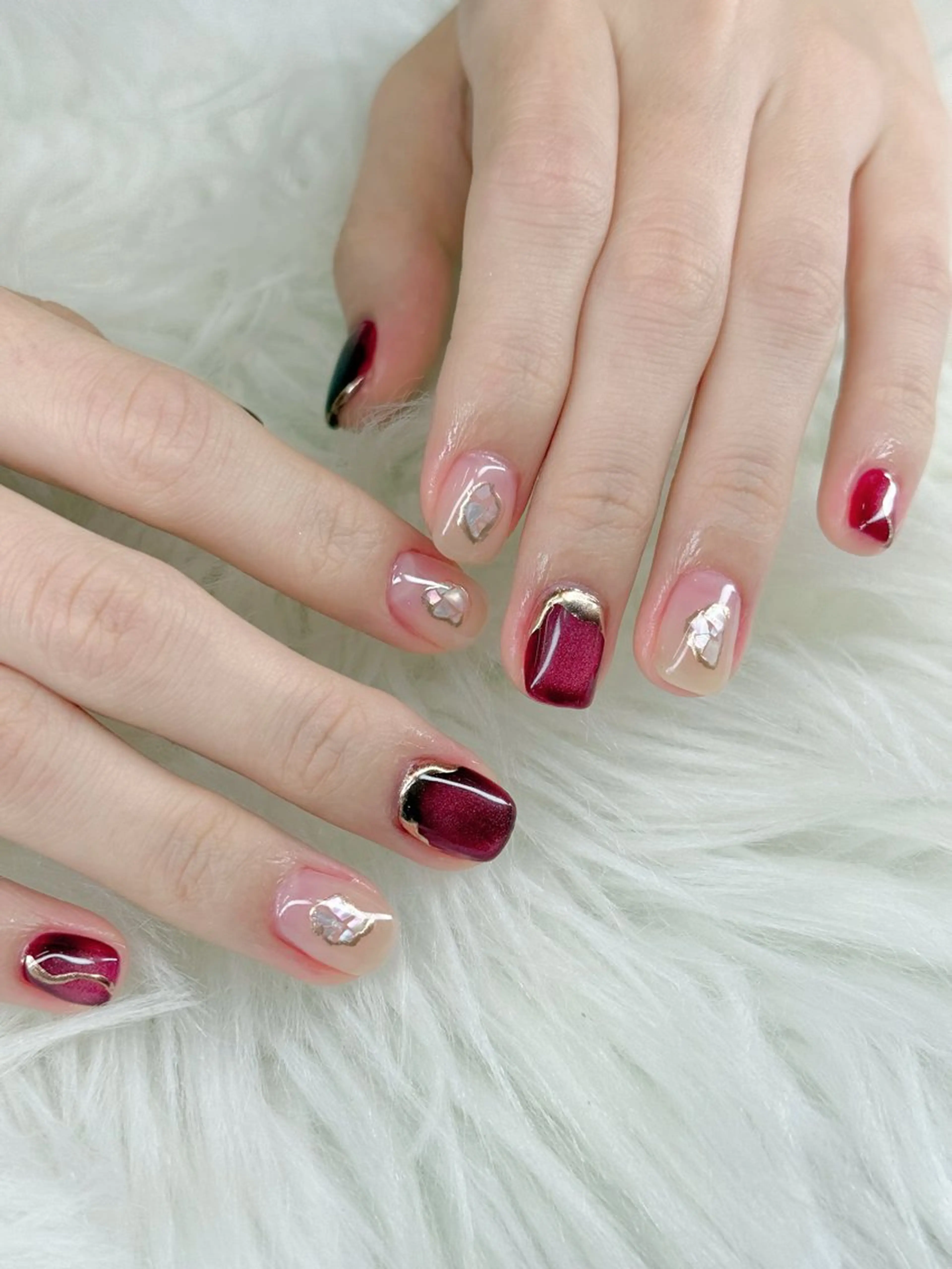 ネイル Agate miku🎀‧₊のネイルデザイン