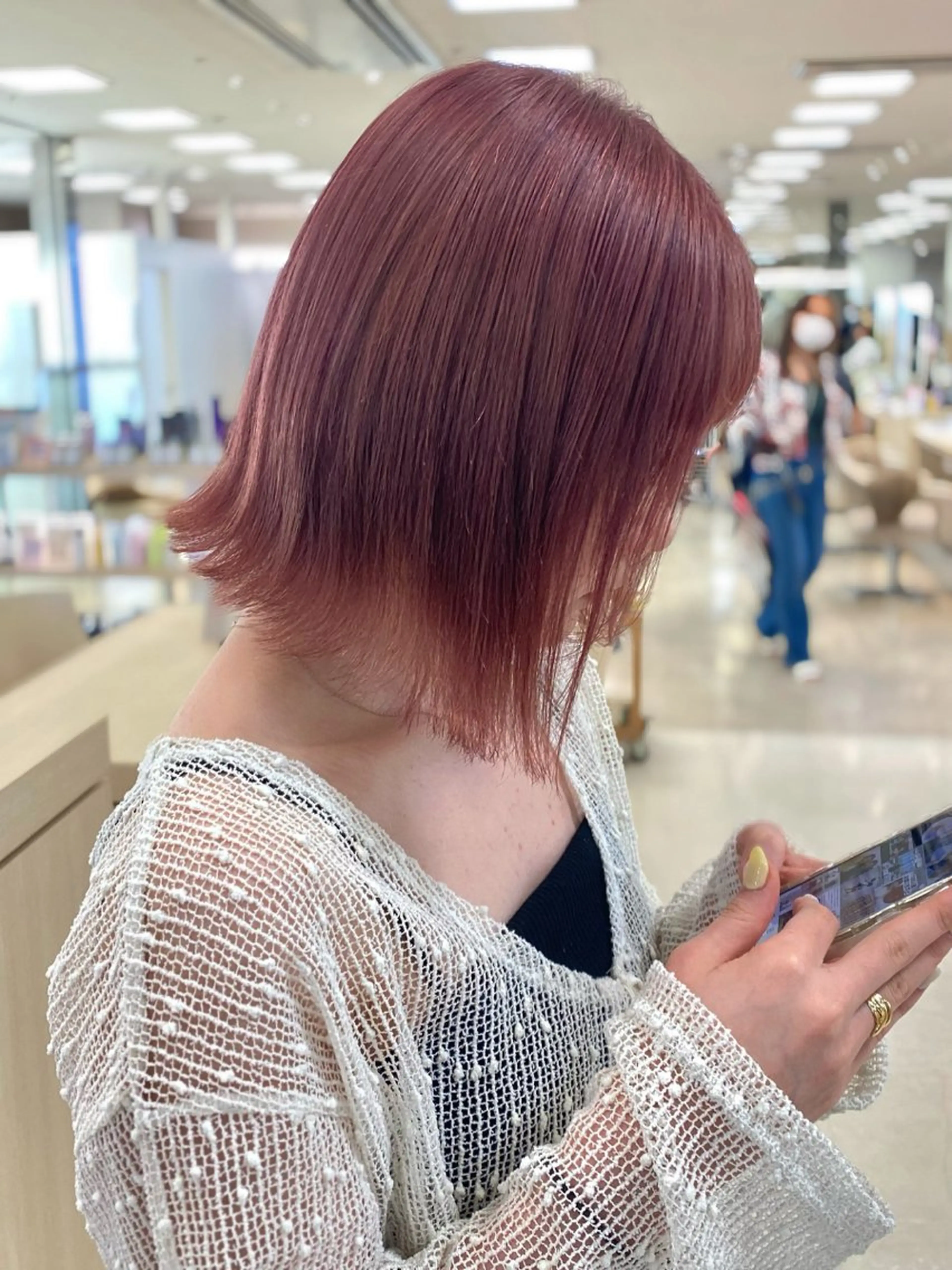 【🍀2回目以降対象🍀】カット➕ケアブリーチ➕ケアカラー➕Aujuaトリートメントの写真