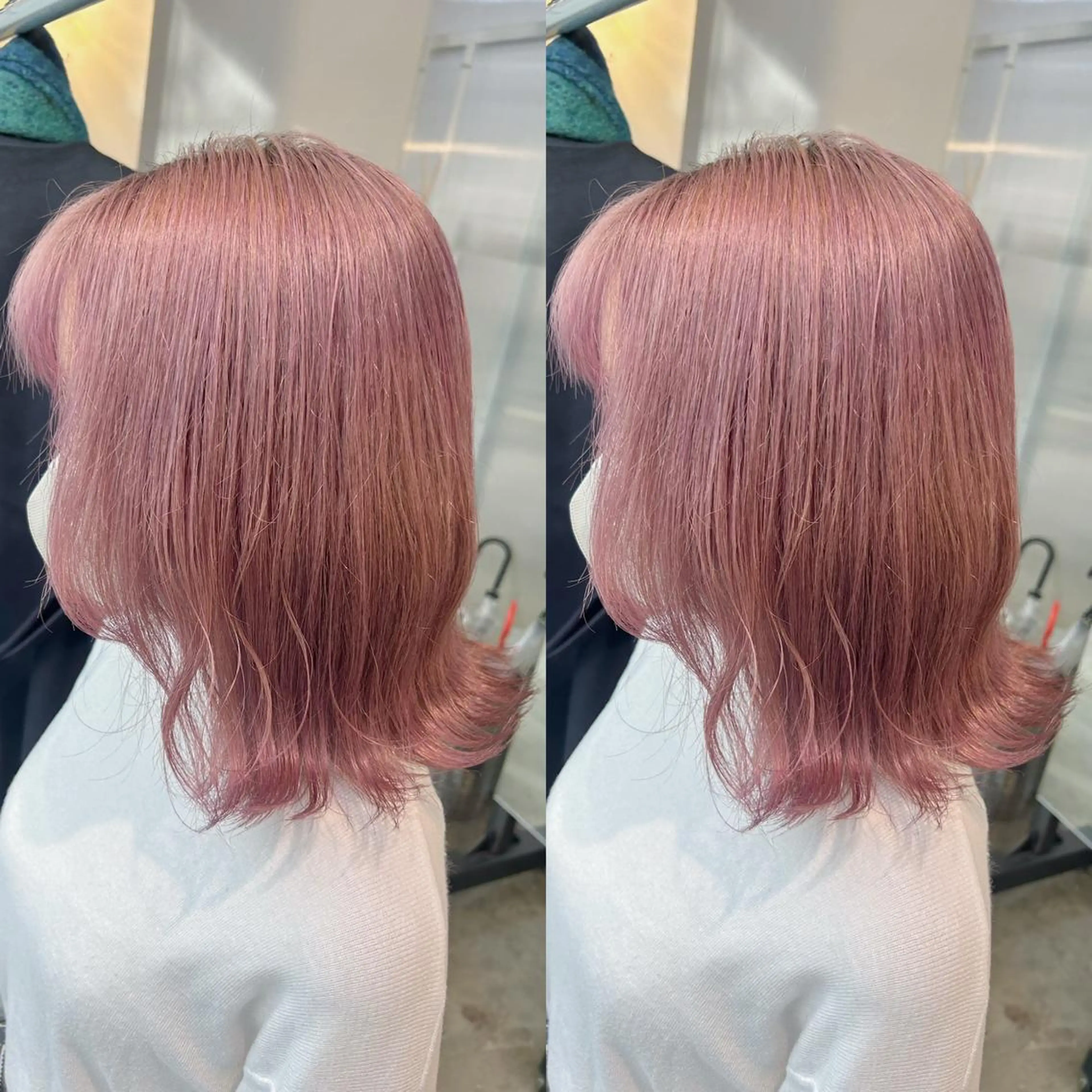 ミディアム カラー ヘアカラー yoriダブルカラー 代表すがわらのヘアスタイル