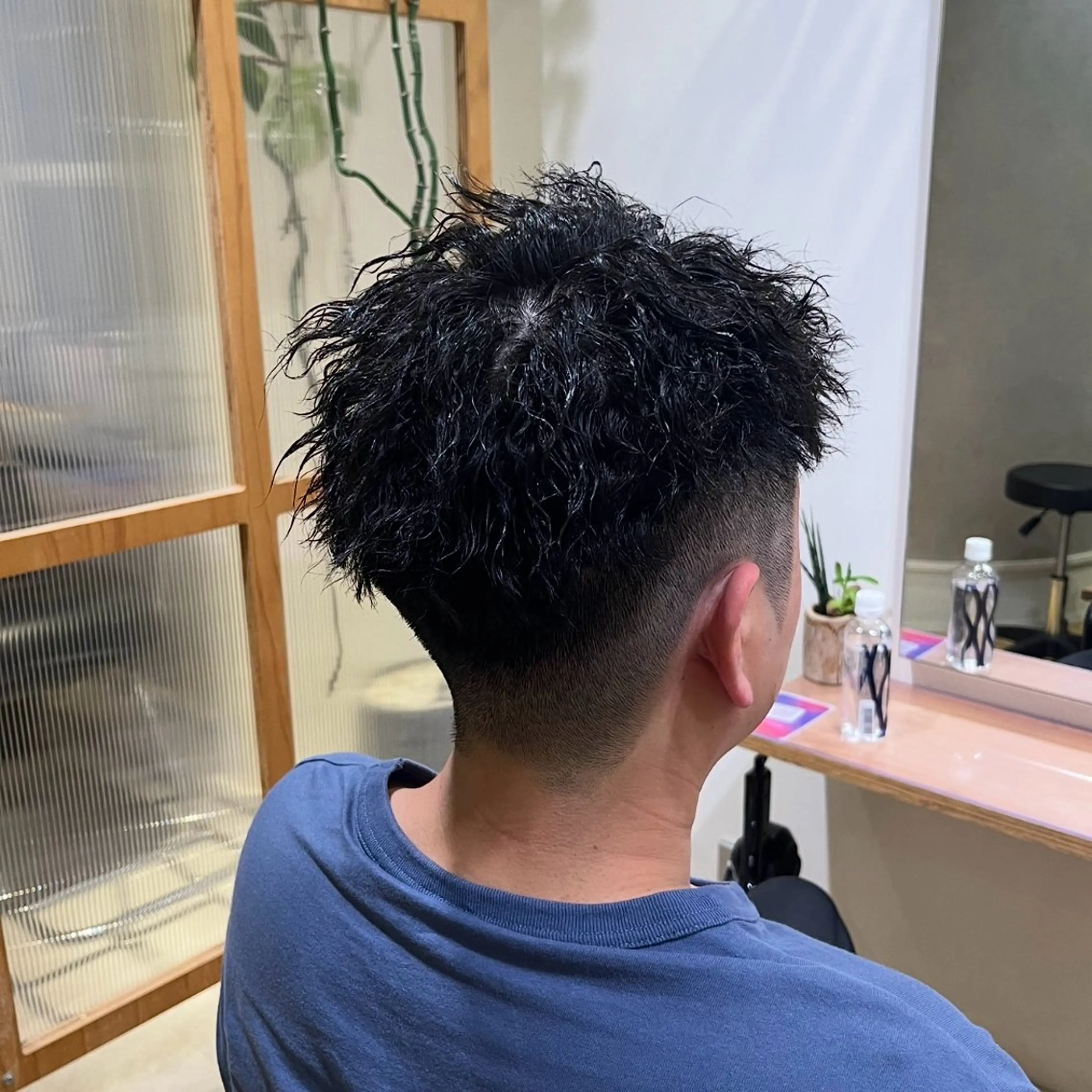 メンズパーマの写真