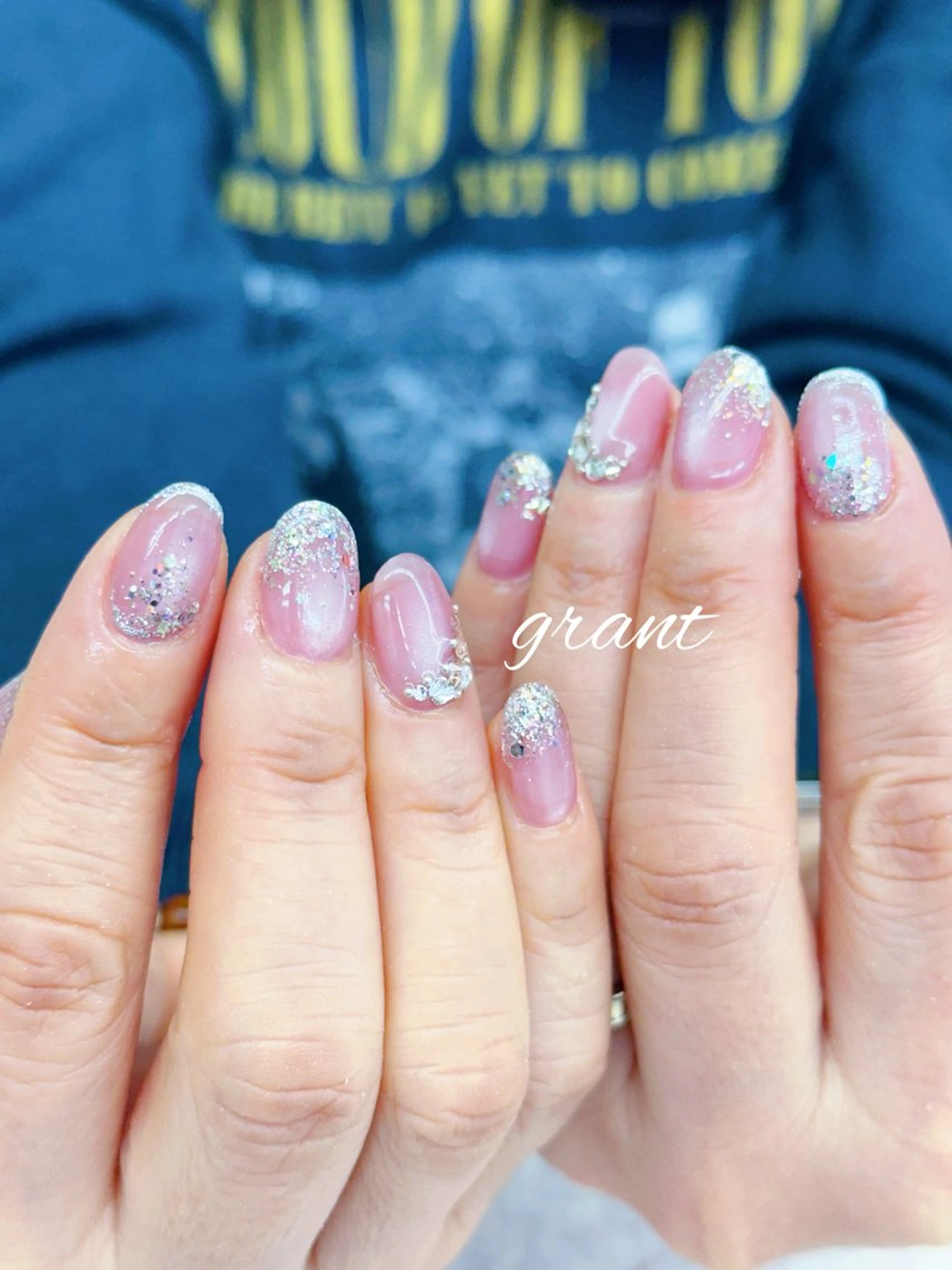 ネイル マグネットネイル 春ネイル ハンドネイル nailsalon grantのネイルデザイン