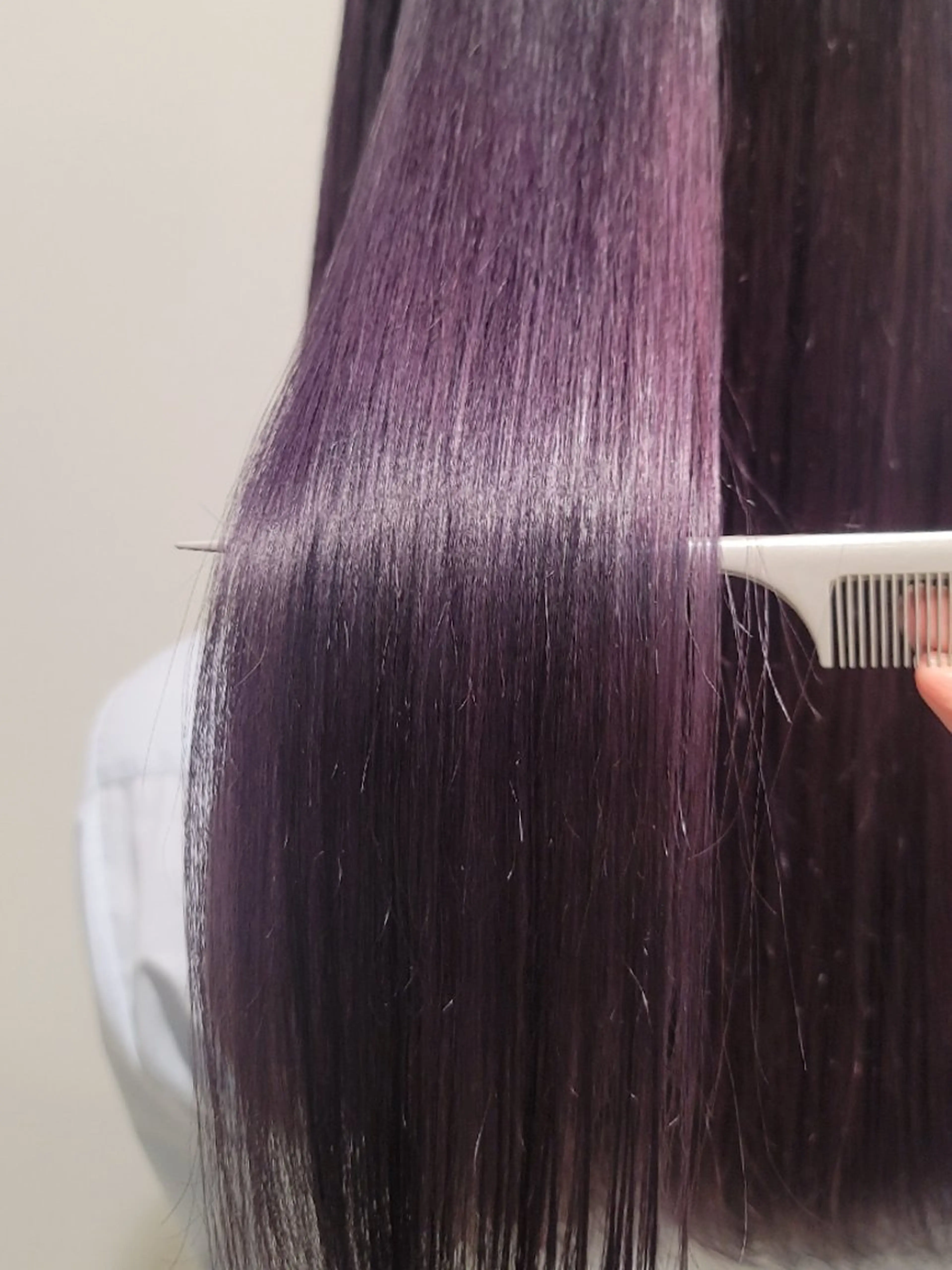 セミロング カラー カットモデル/ セット/宮里心香のヘアスタイル