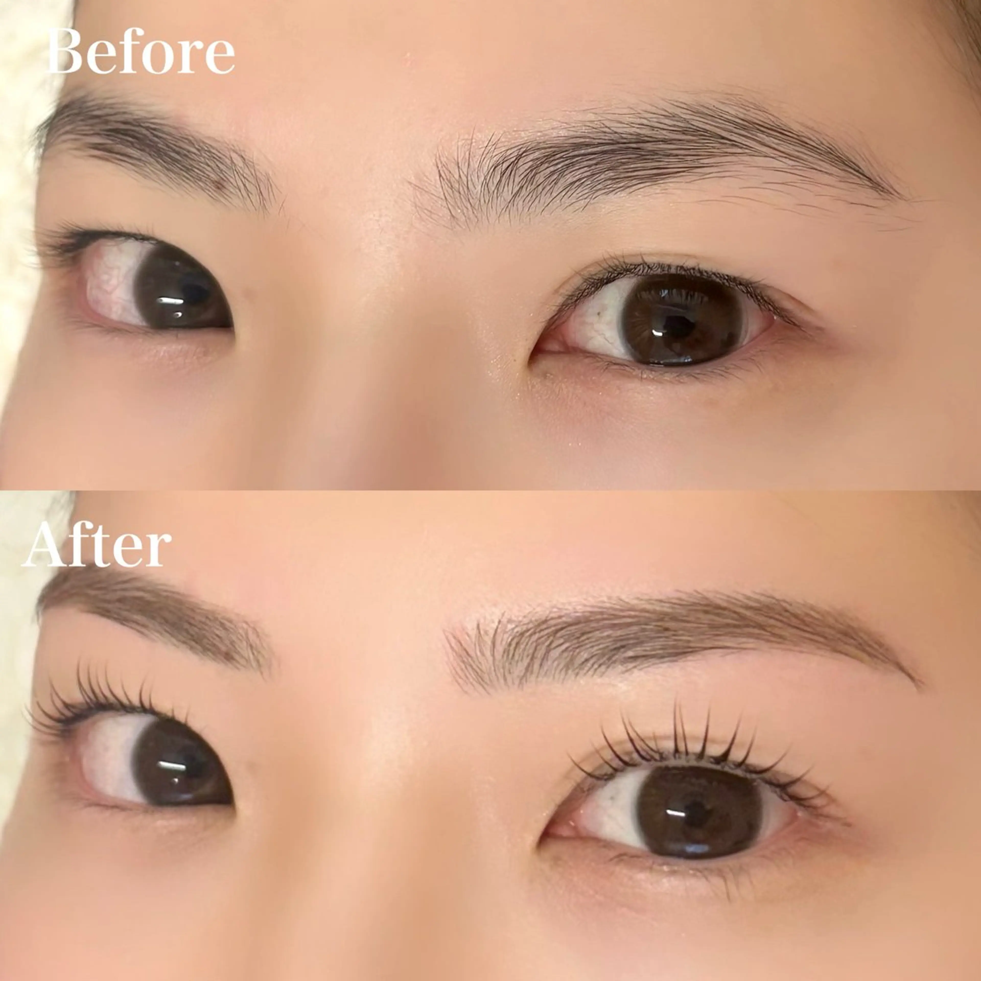 マツエク・マツパ Cカール ナチュラル 一重×まつ毛パーマ マツパ meg .のマツエク・マツパデザイン