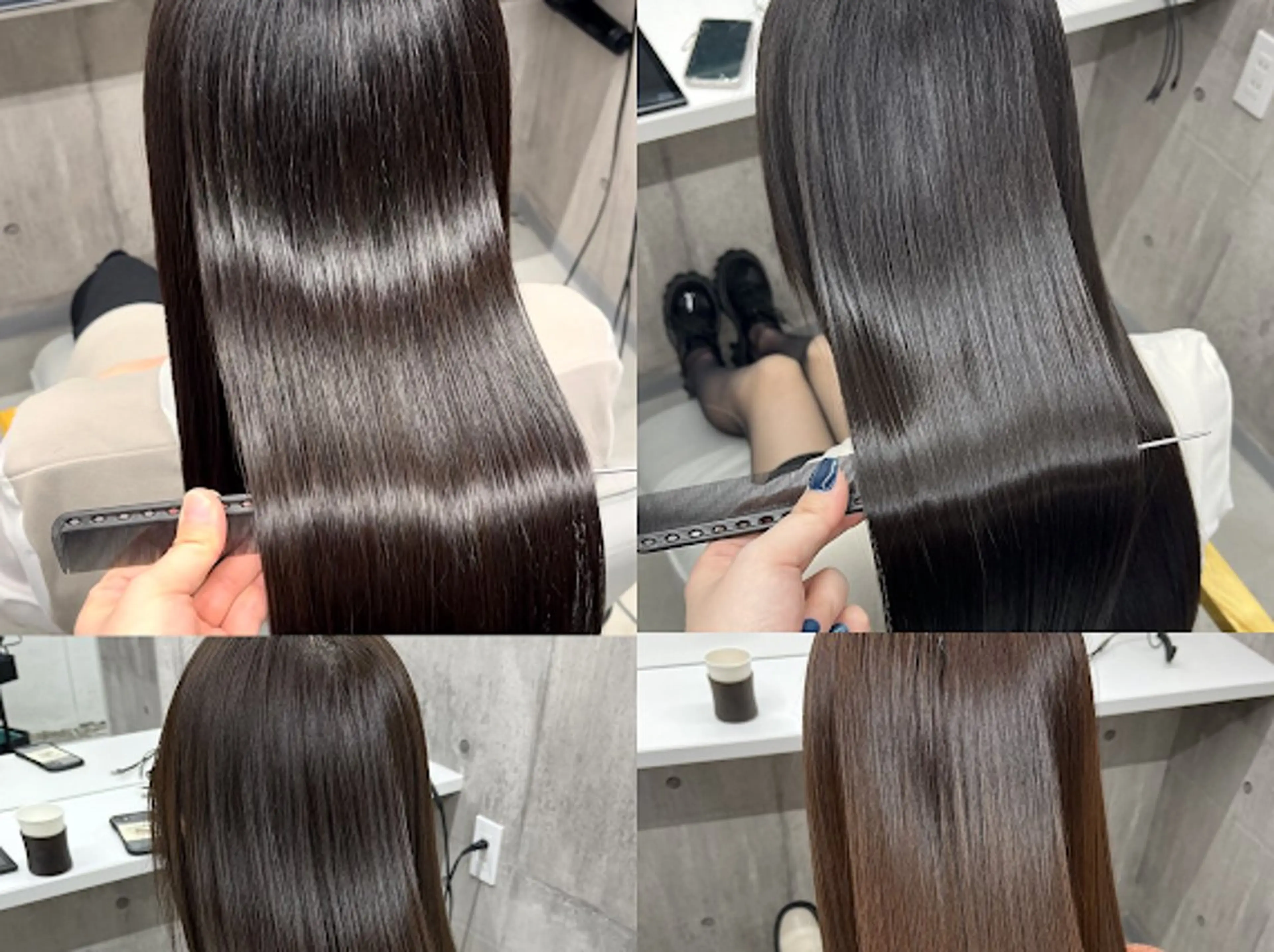 ロング カラー 髪質改善×韓国艶髪 カラー ヒナタ🍒のヘアスタイル