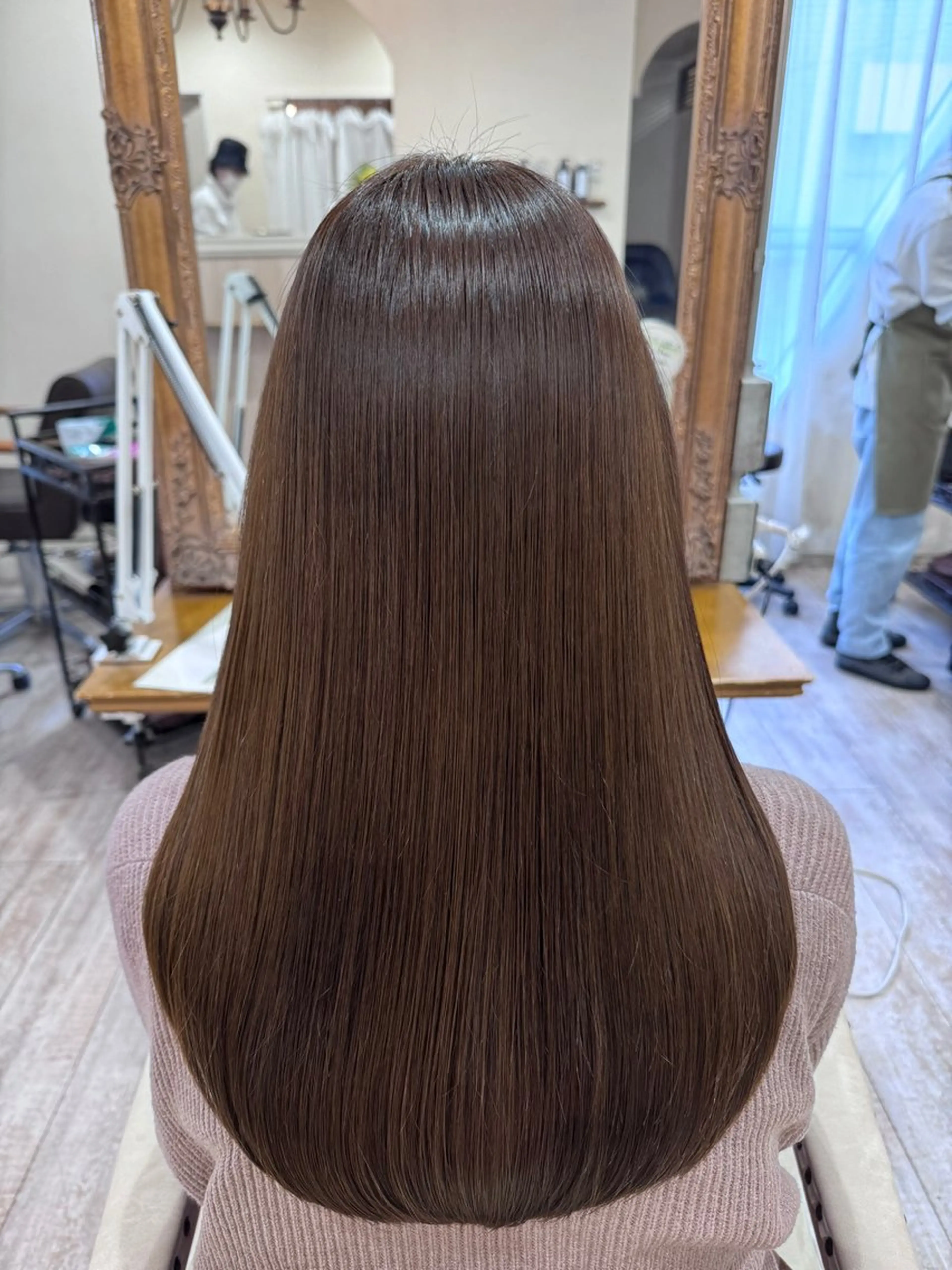ロング カラー 髪質改善 カット ヘアカラー 縮毛矯正 トリートメント 新越谷noble店長 松本拓也▶◀*.のヘアスタイル