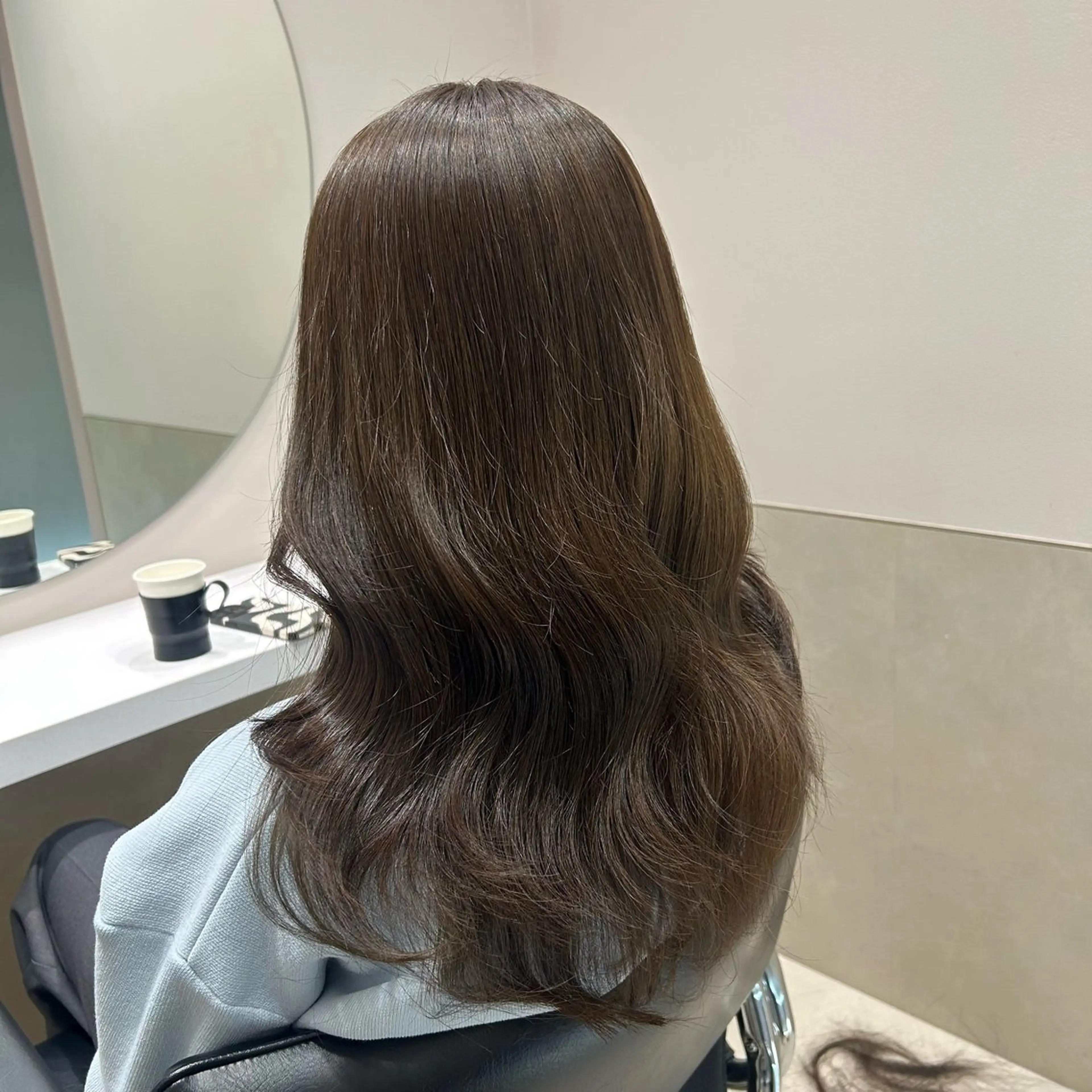 セミロング カラー ヘアアレンジ ヘアカラー トリートメント GOTODAY shair salon 横浜mare店所属・mai🍑暖色カラー /レイヤー💖のヘアスタイル