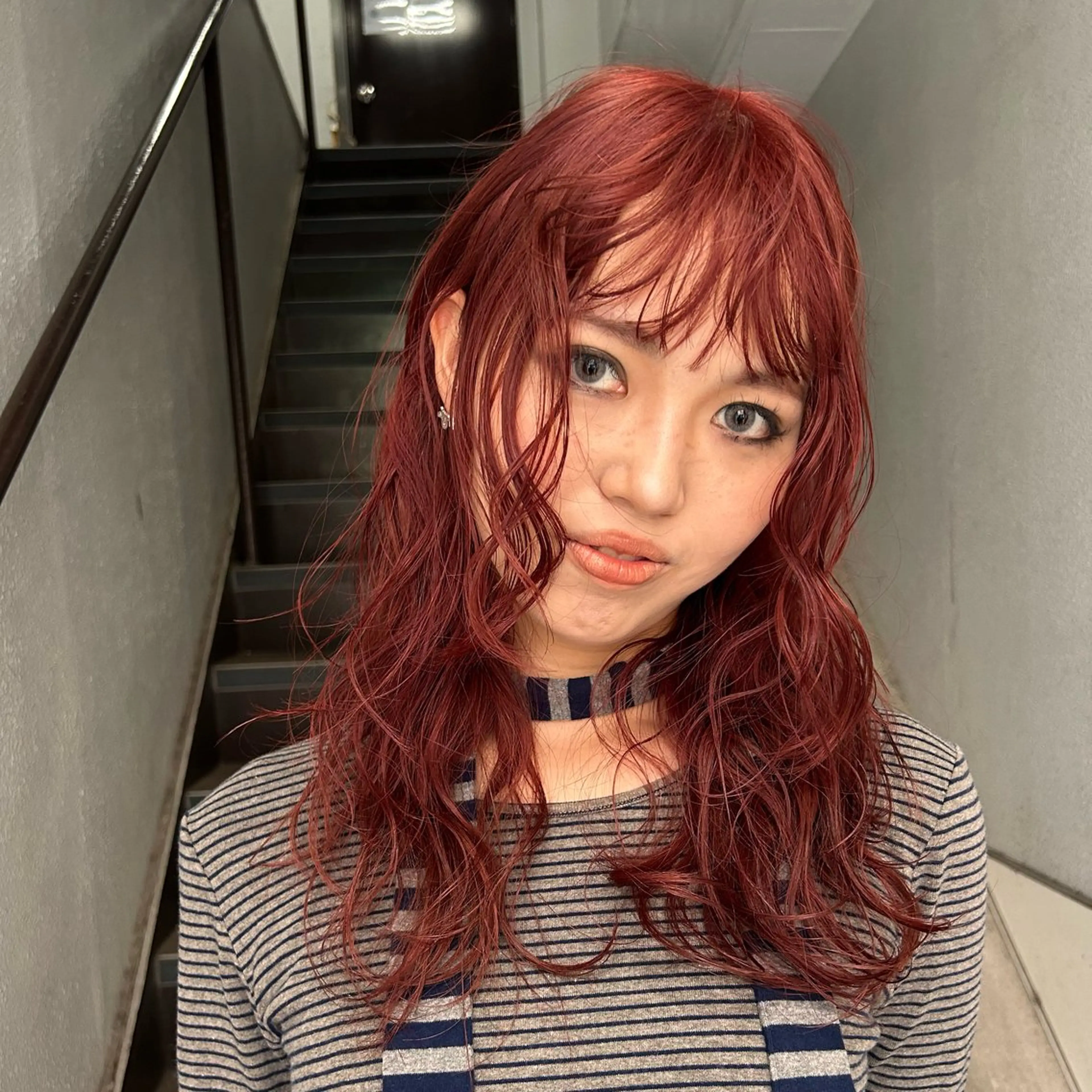 ロング カラー ブリーチ ダブルカラー ブリーチなしカラー ヘアカラー ✂️小顔レイヤー/ ワンカラーのヘアスタイル