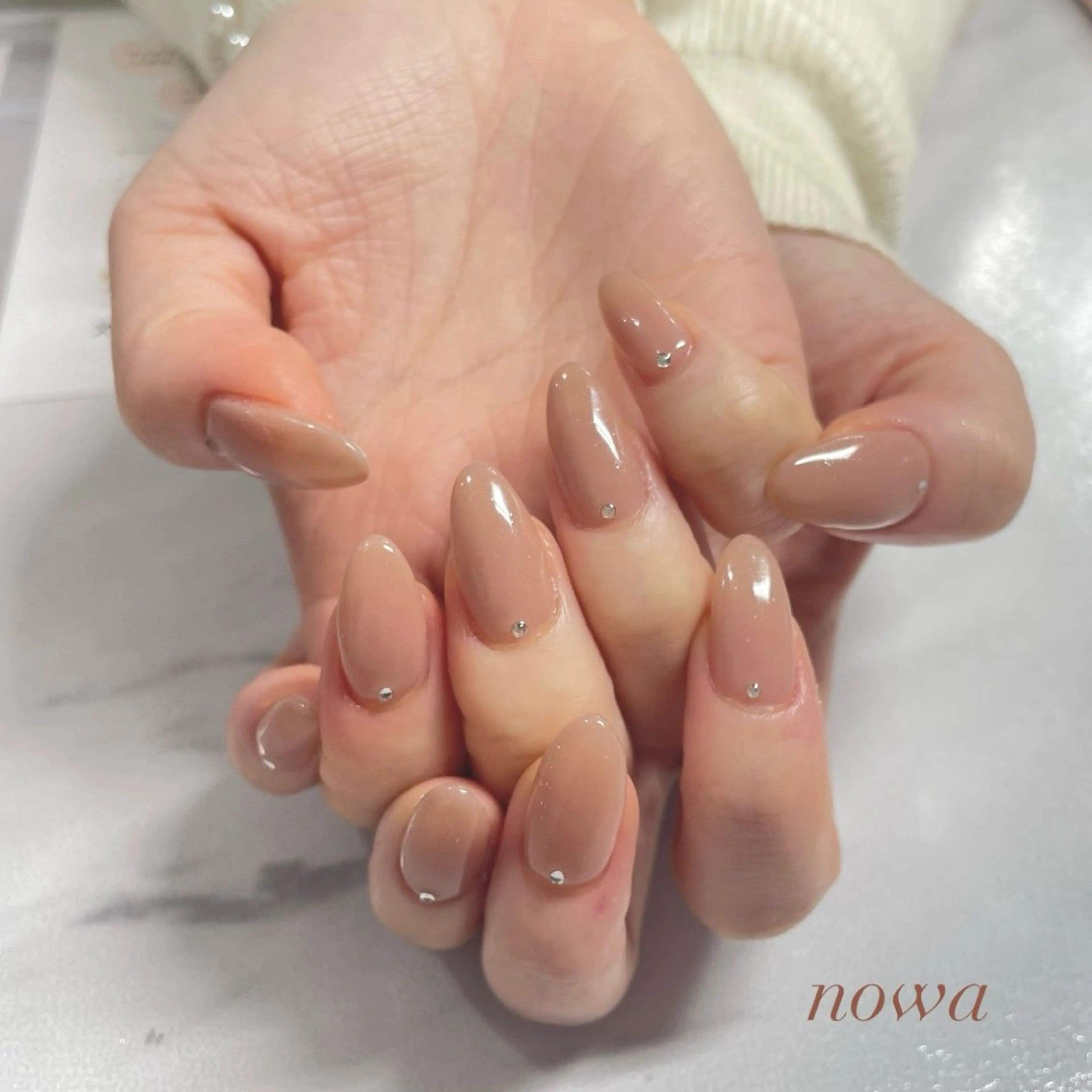 ネイル ストーンネイル ハンドネイル 【nowa】小松 宙未 Soramiのネイルデザイン
