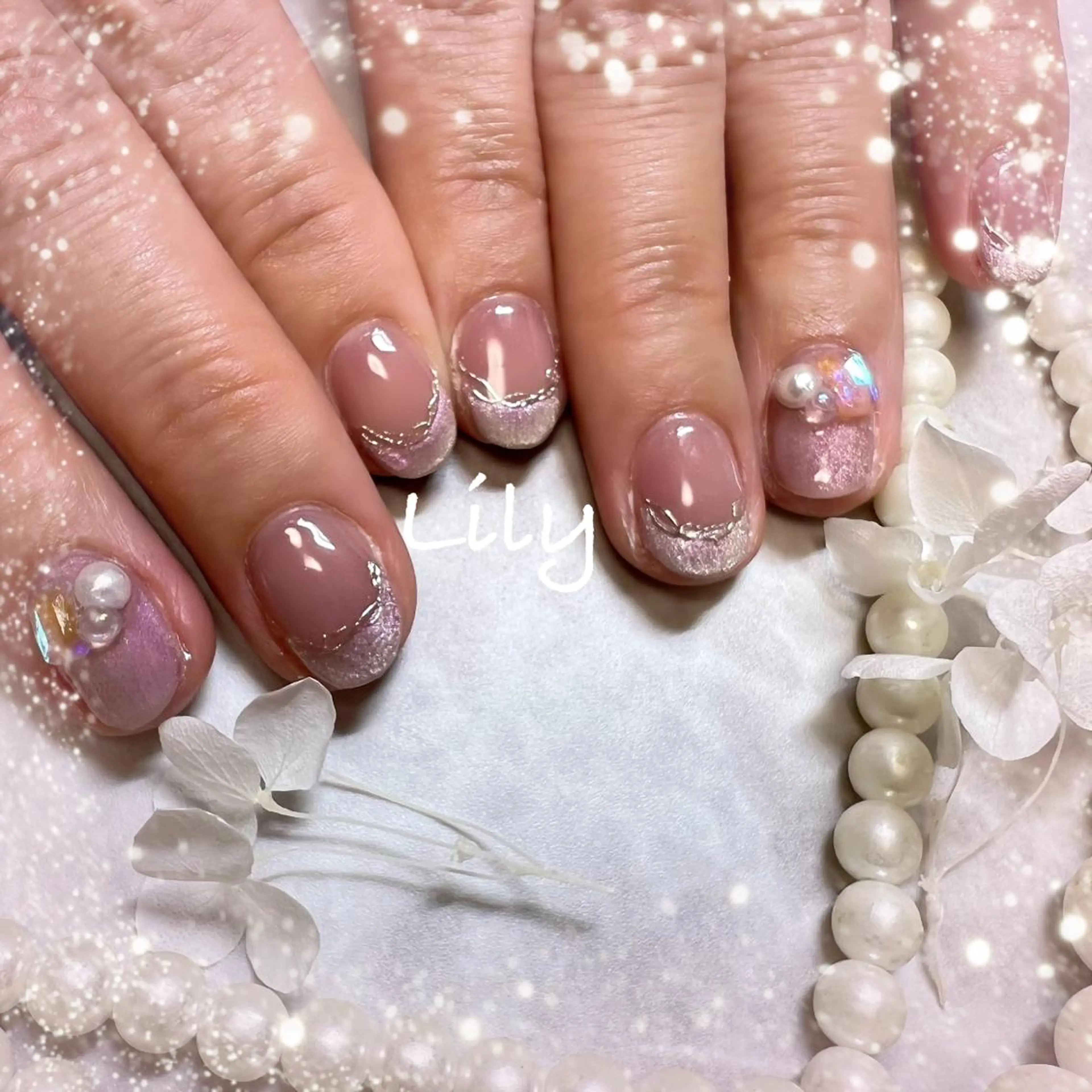 ネイル ハンドネイル Lily*nail 🌻Mii🌻のネイルデザイン