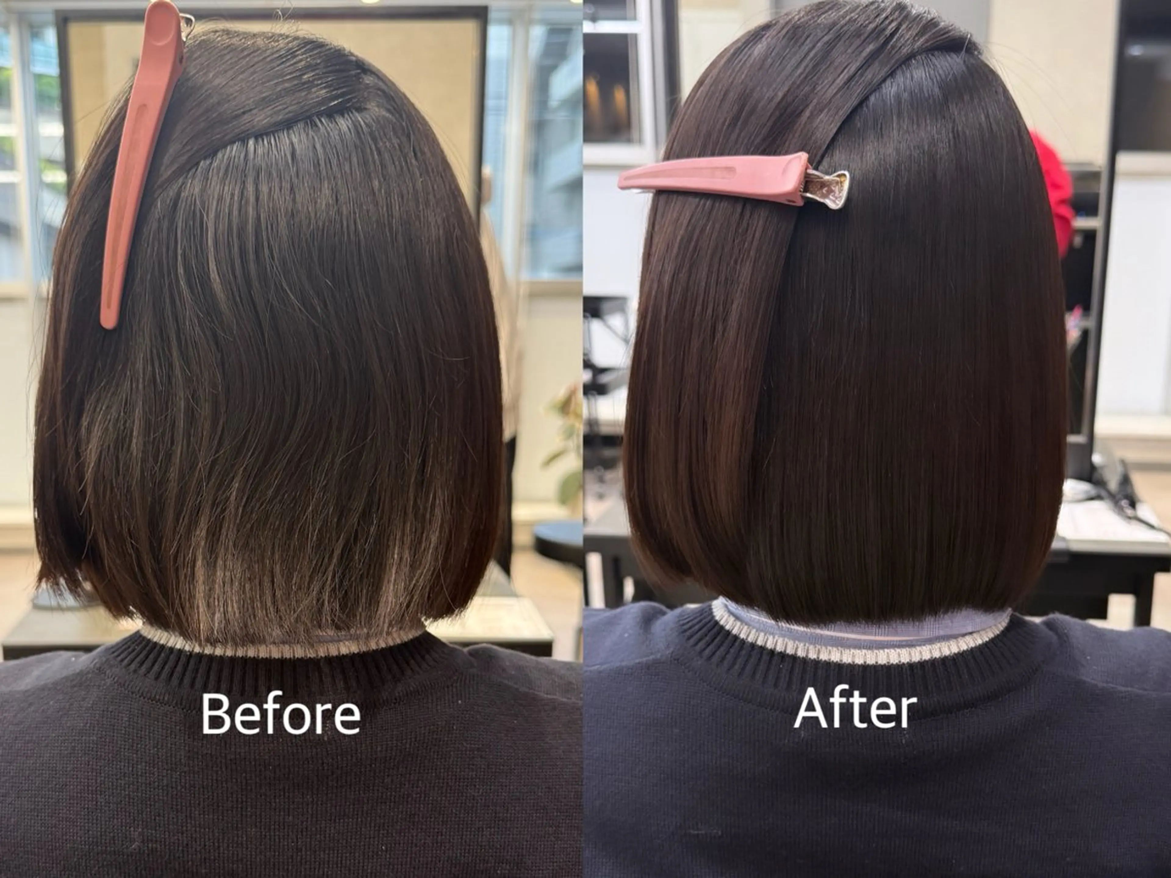 ミディアム 縮毛矯正 縮毛矯正 トリートメント ニシカワ ユズミのヘアスタイル