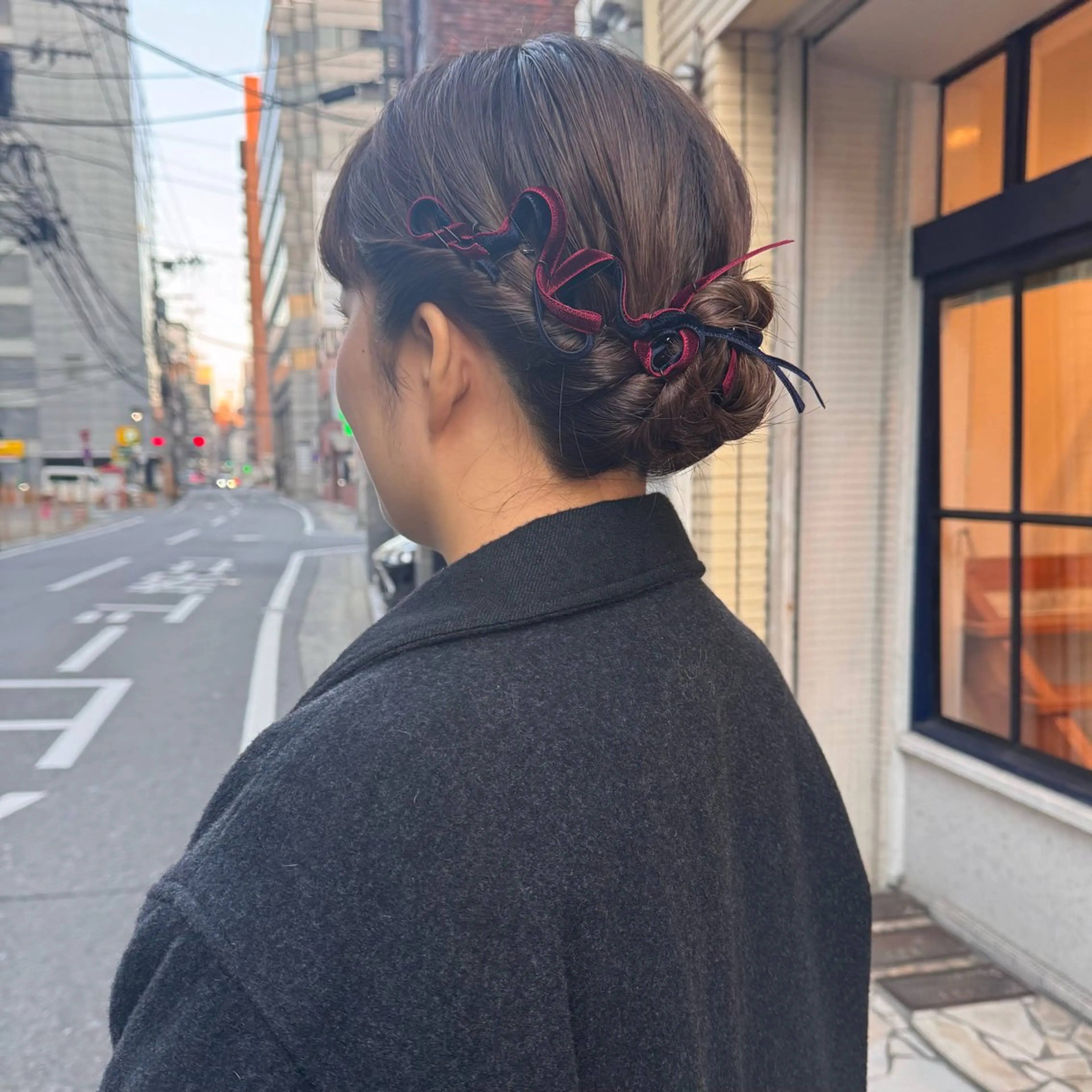 ヘアアレンジ ヘアセット しずく/Lilu/ 博多美容室/パーマ⟡のヘアスタイル