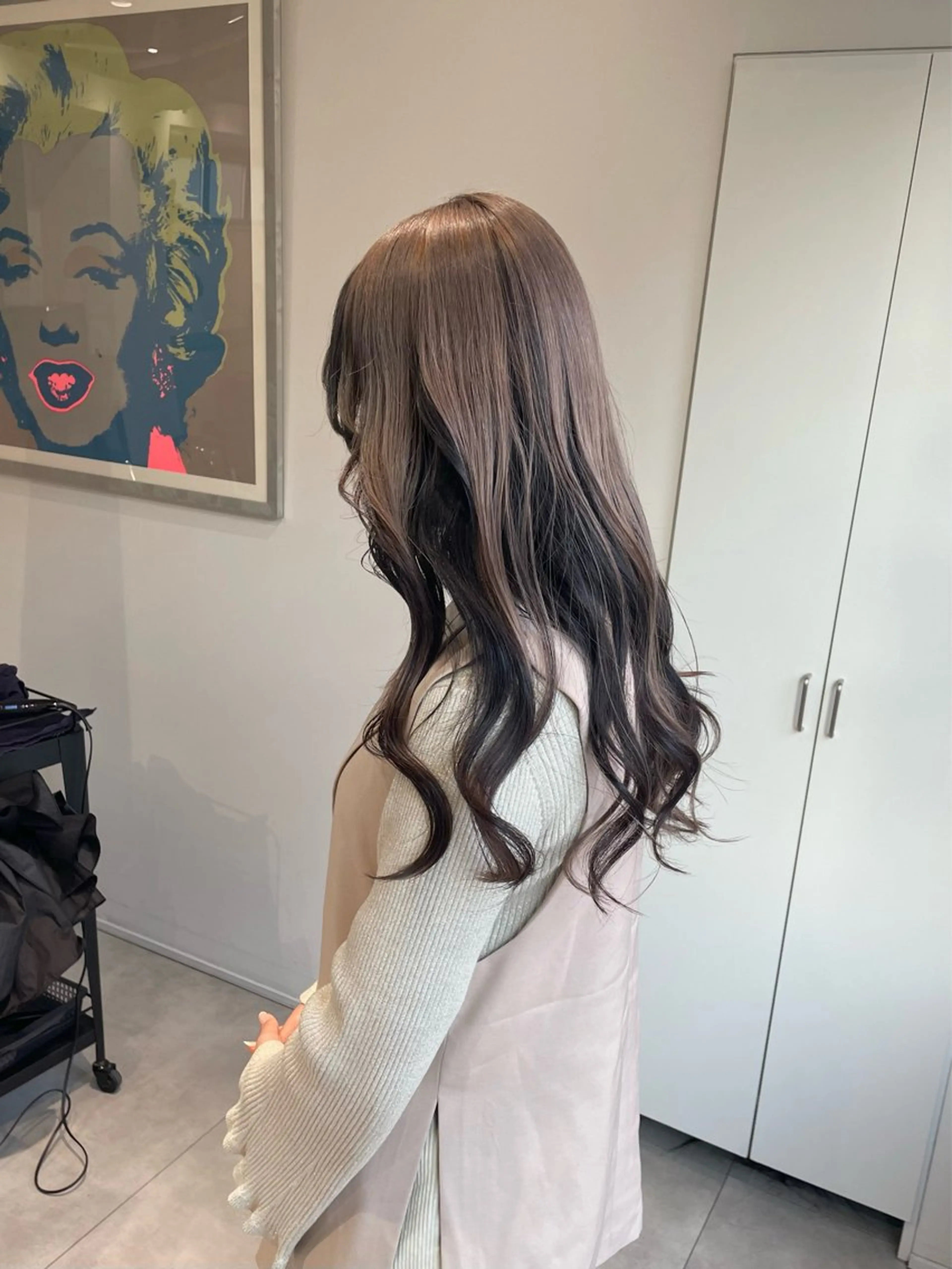 ロング カラー カット ヘアカラー トリートメント 💝ブリーチ ショート/れい💝のヘアスタイル