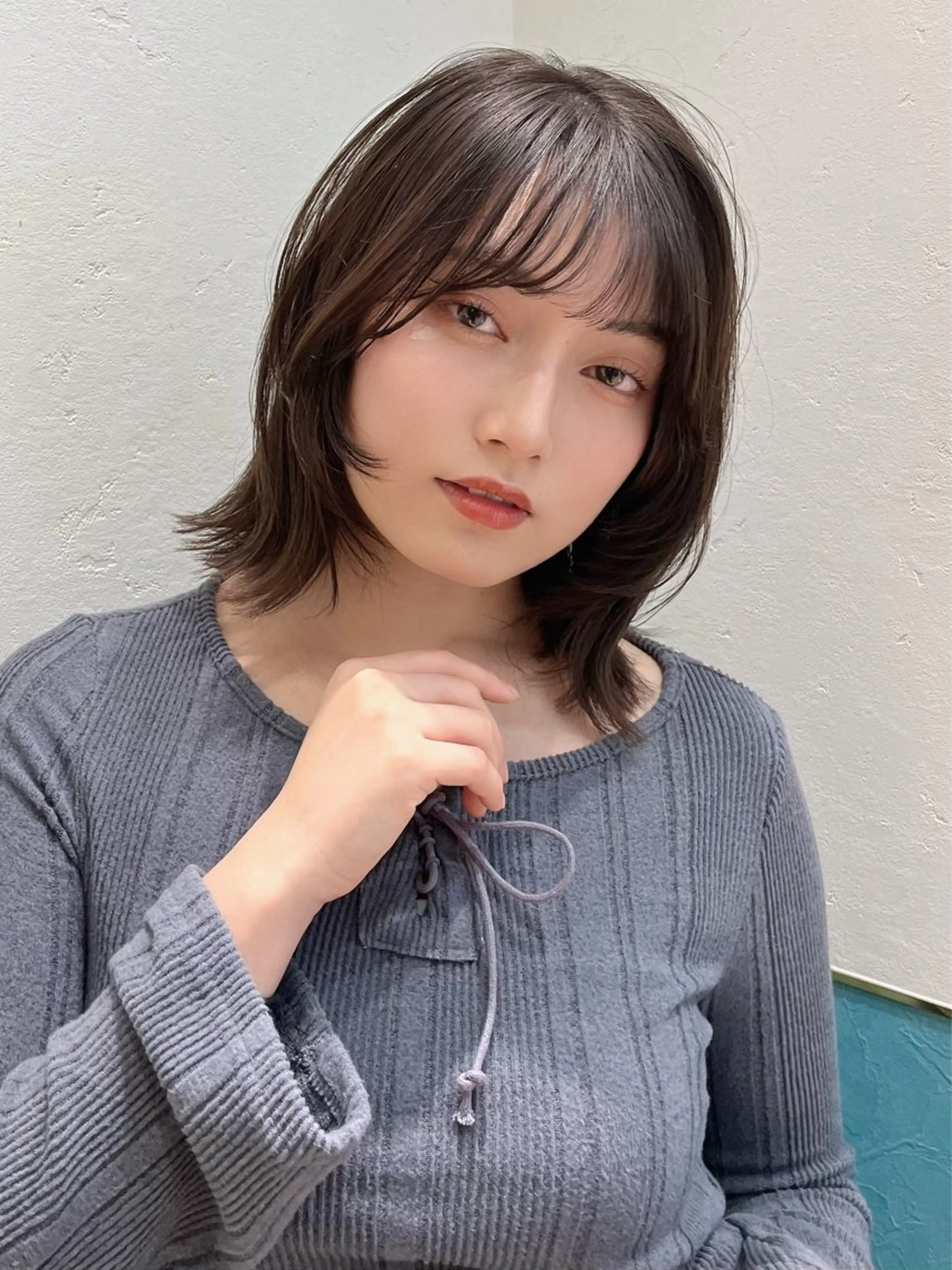 ミディアム カット ヘアカラー トリートメント 髪質改善/縮毛矯正/ ボブ/店長/槌矢圭悟のヘアスタイル