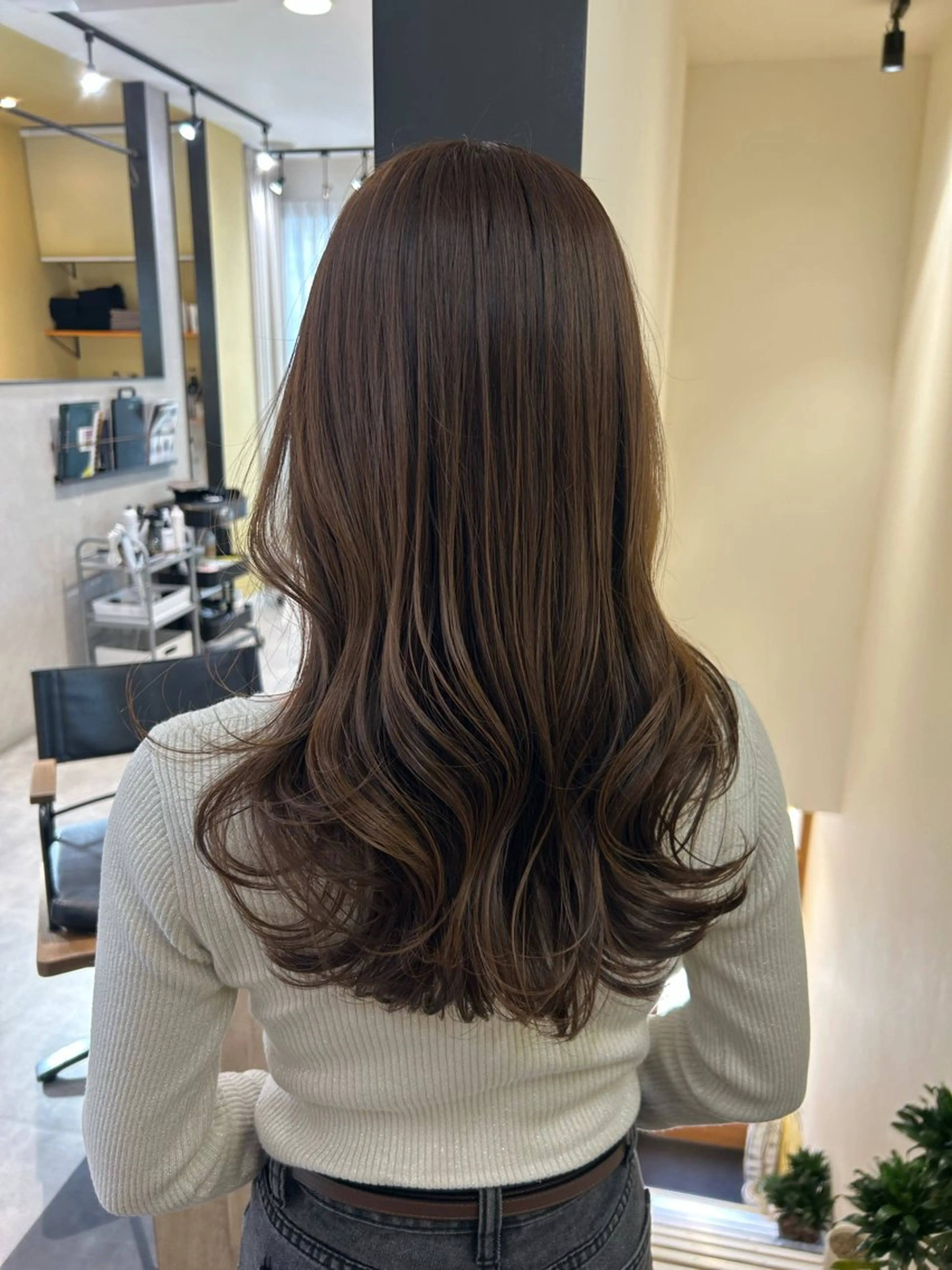 ロング カラー ベージュカラー カット ヘアカラー トリートメント hub hair レイヤー/透明感のヘアスタイル