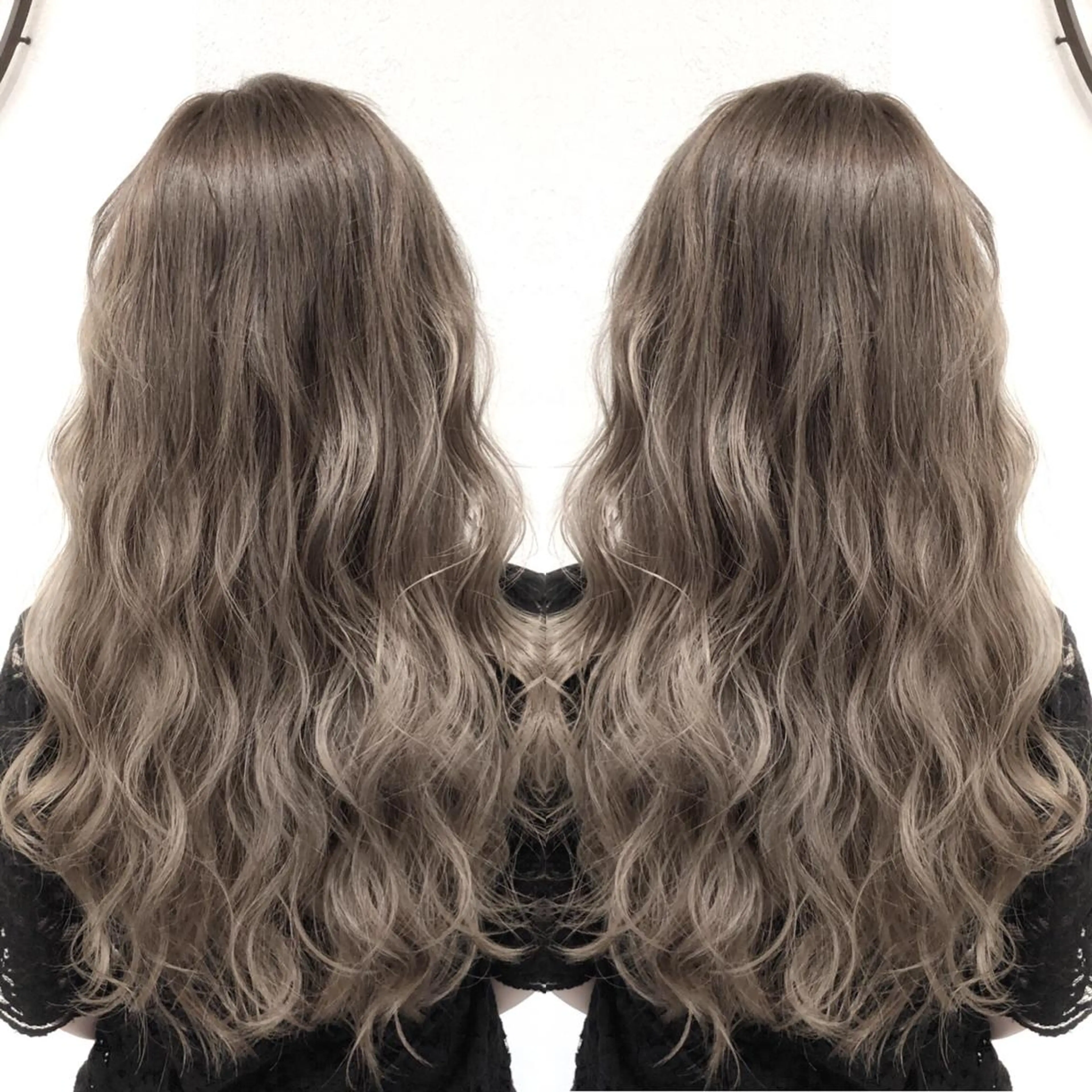 ロング カラー ベージュカラー ハイライトカラー ハイトーンカラー 3Dハイライト ハイライト biscohair 髪にドラマを。のヘアスタイル