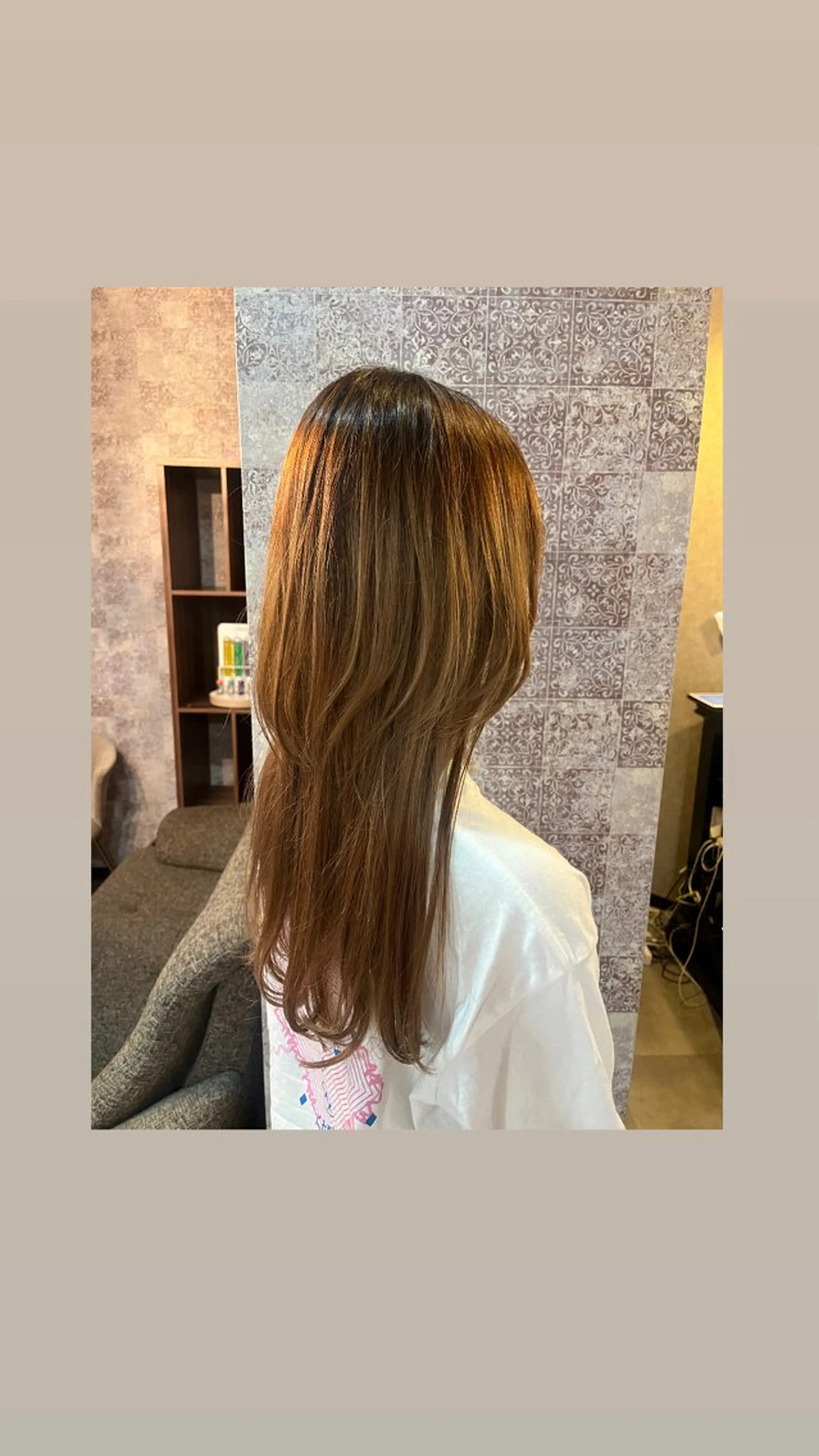 ロング レイヤーカット カット Makino🌷 牧野有花のヘアスタイル