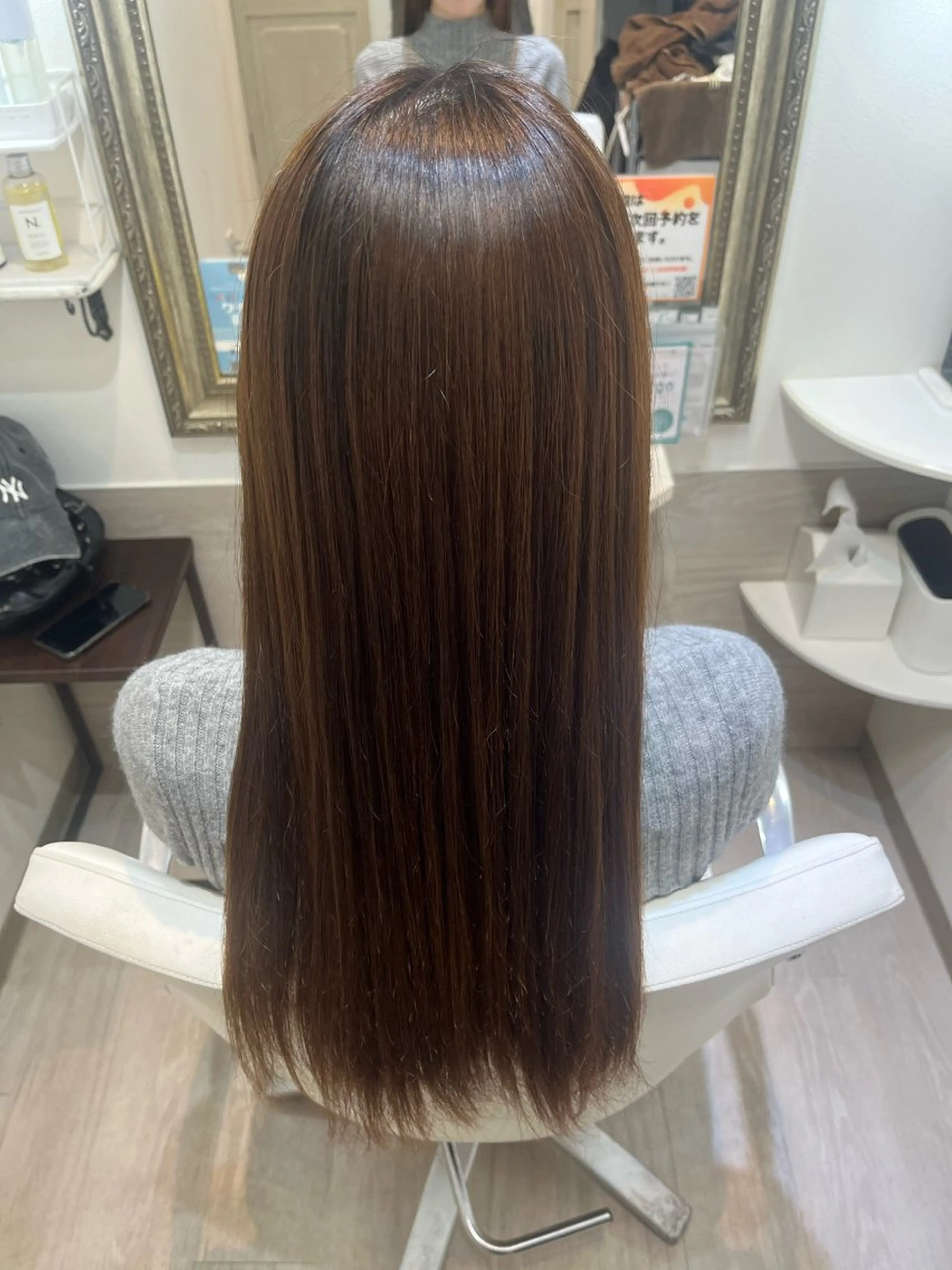 ロング 縮毛矯正 トリートメント 🎀縮毛矯正/カラー モデル募集ハルナ🎀のヘアスタイル