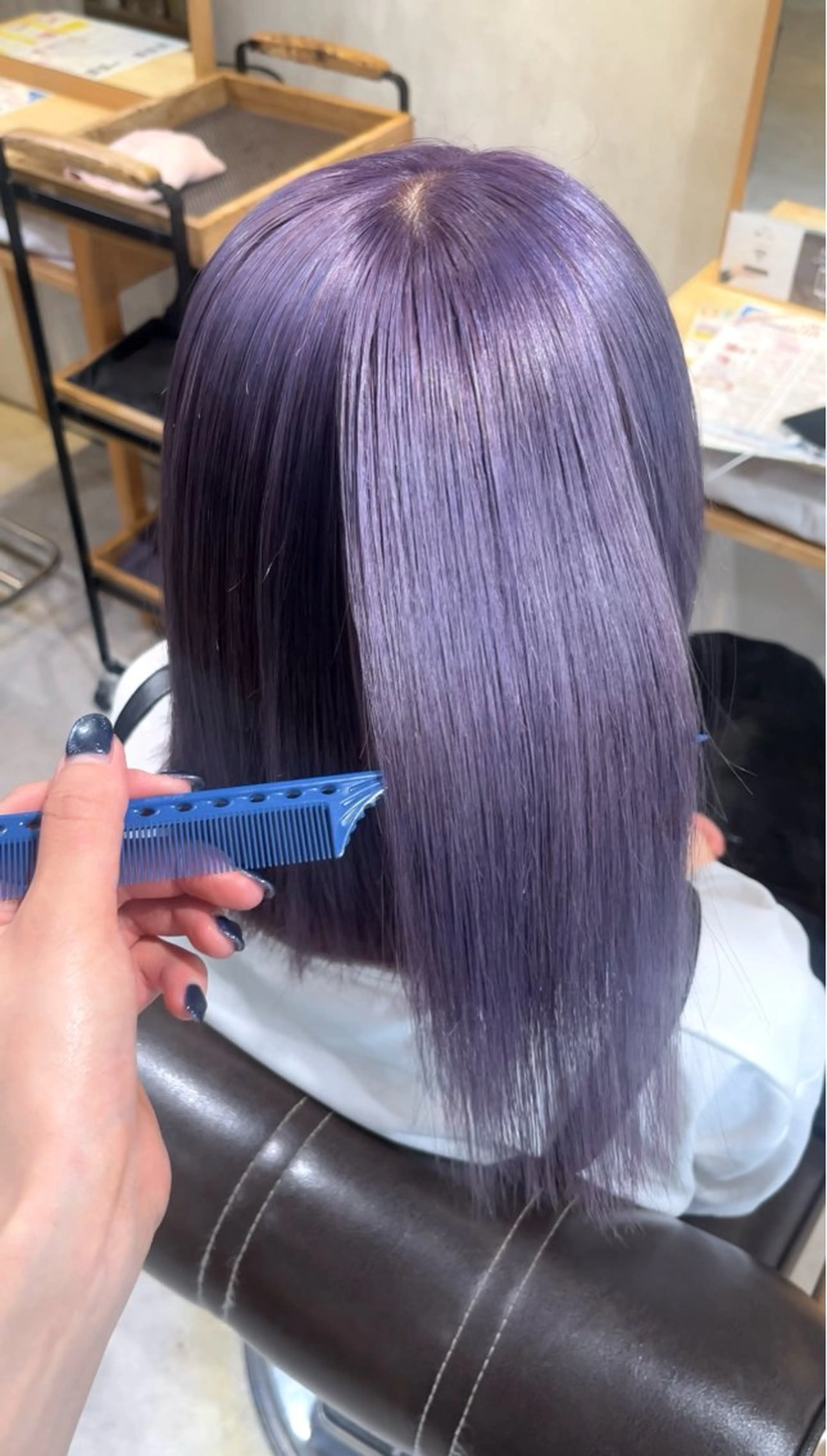 ショート カラー ブリーチ ラベンダーカラー ボブ/murata ⠀ ⠀ ⠀のヘアスタイル