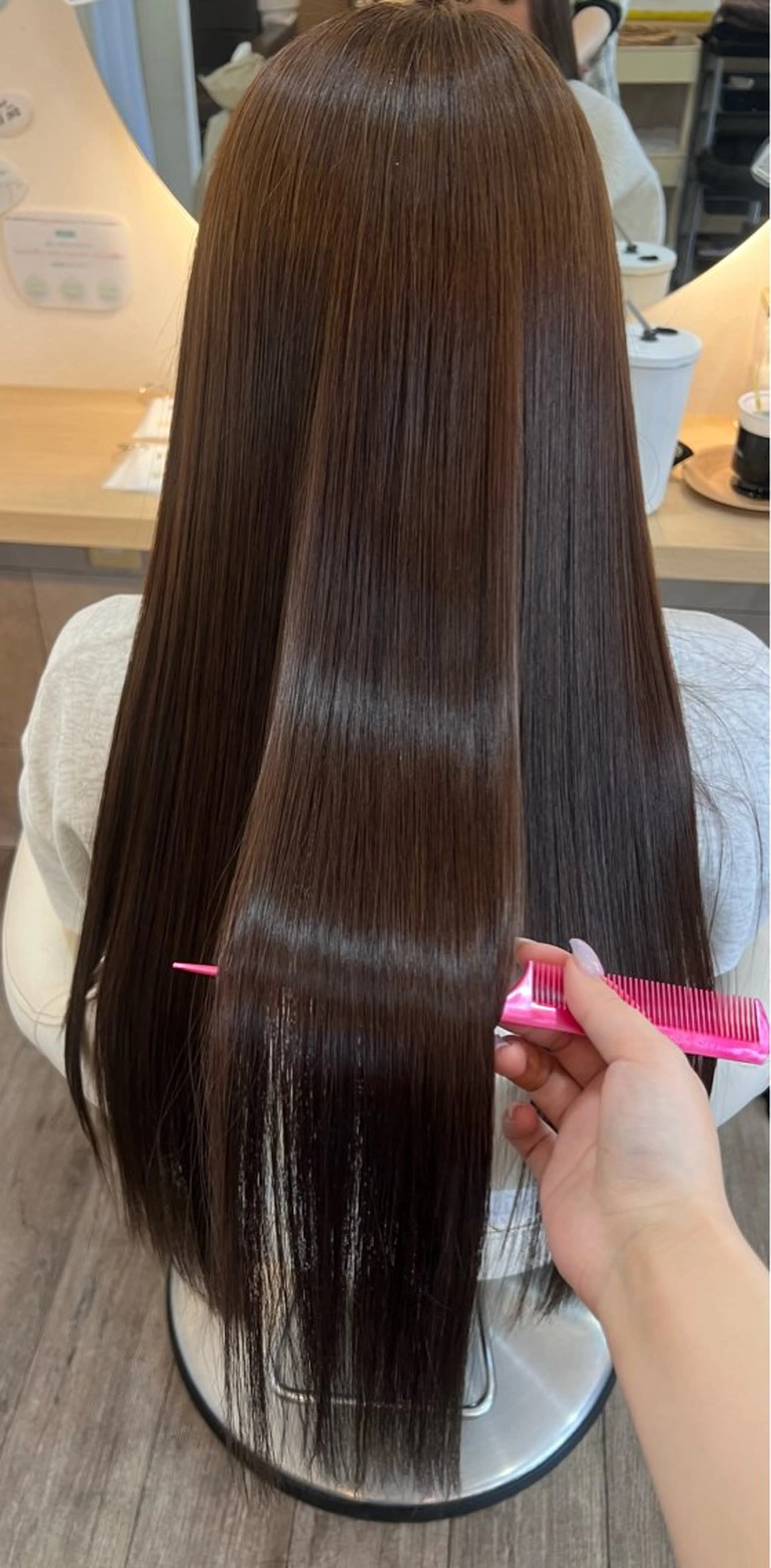 ロング カラー 透明感カラー イルミナカラー 髪質改善 トリートメント ヘアカラー 國友 亜純のヘアスタイル