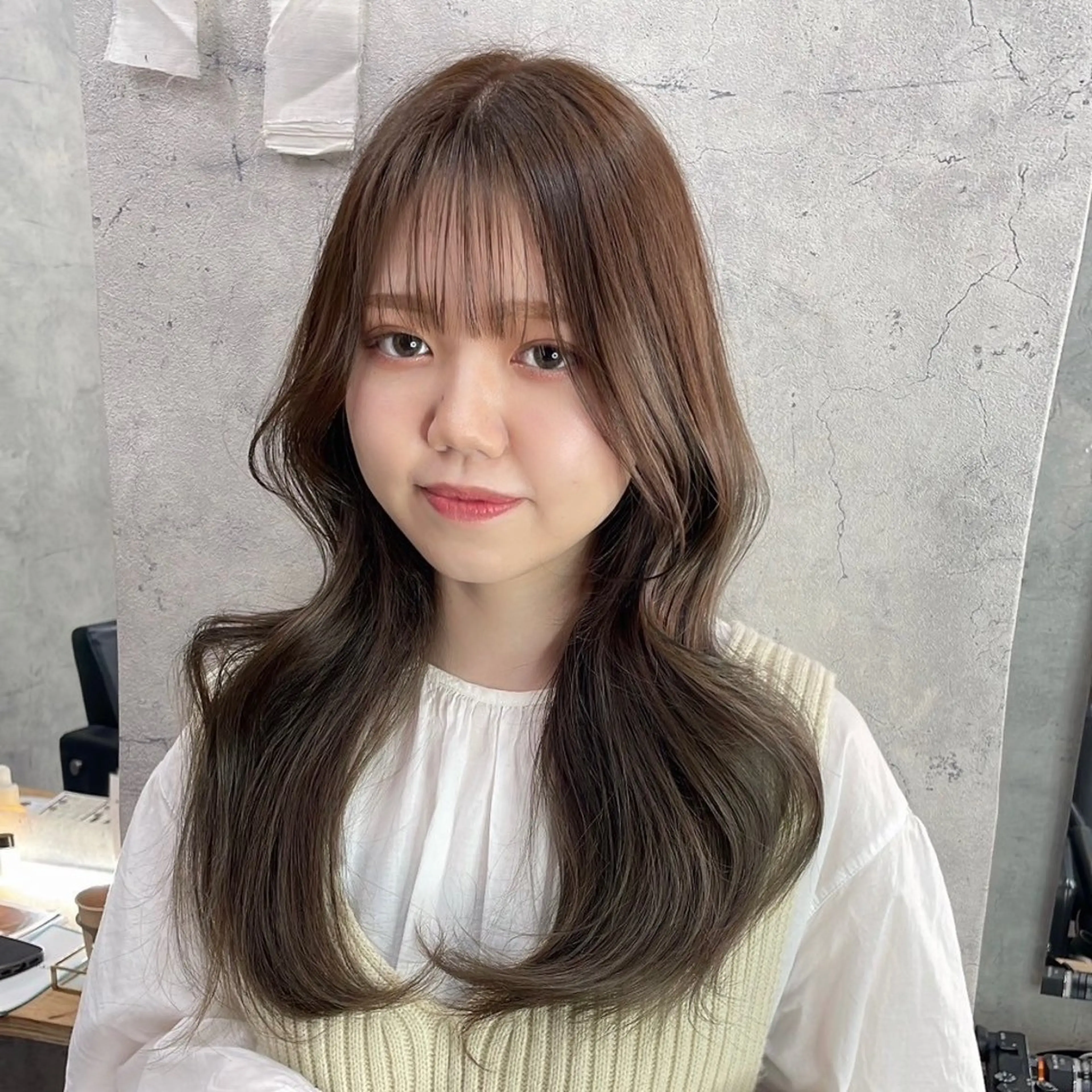 ロング カラー エクステ・レイヤ ーカット松下宗翔のヘアスタイル