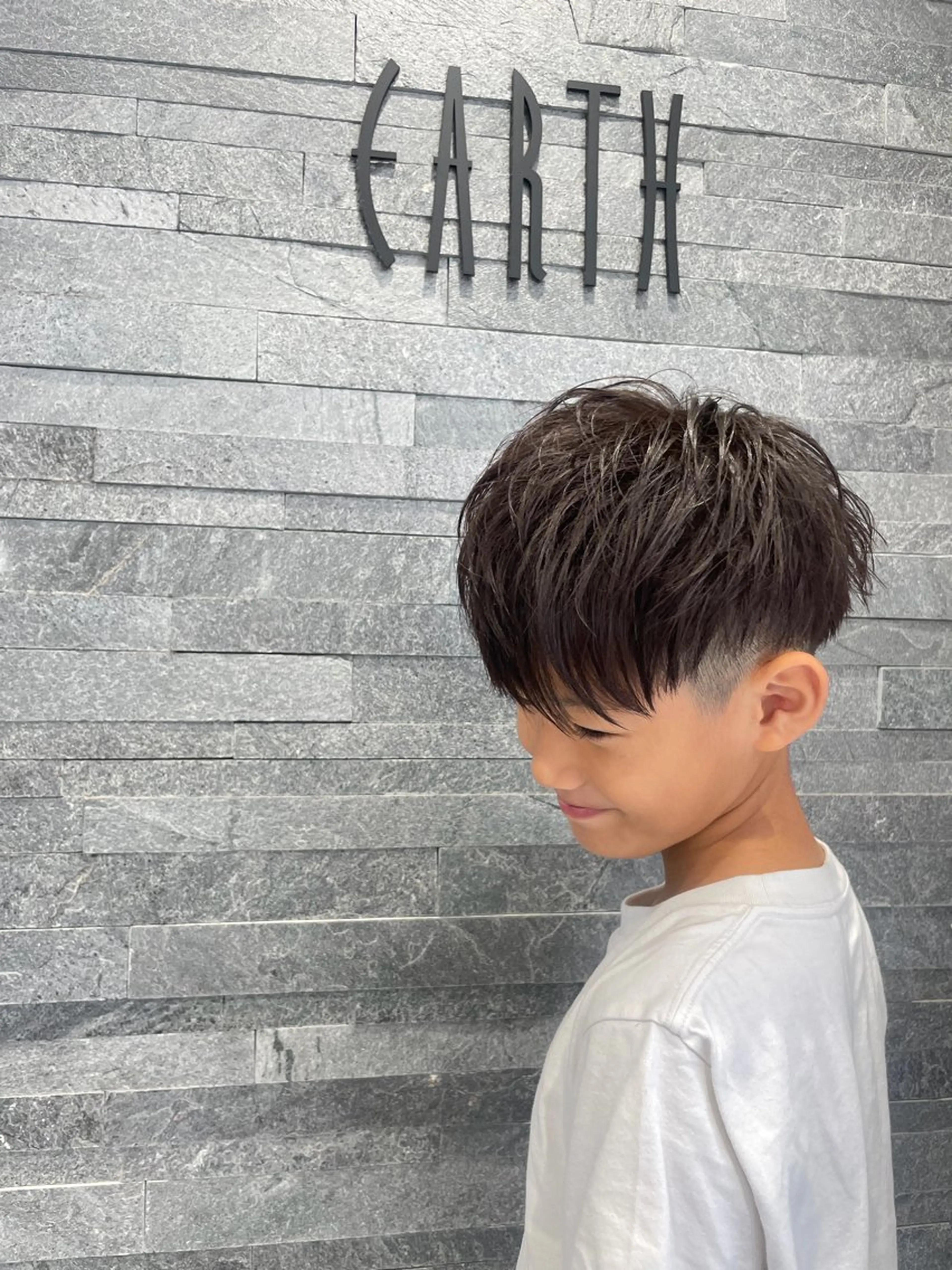 メンズ キッズ カット 飯田 祥哉のヘアスタイル