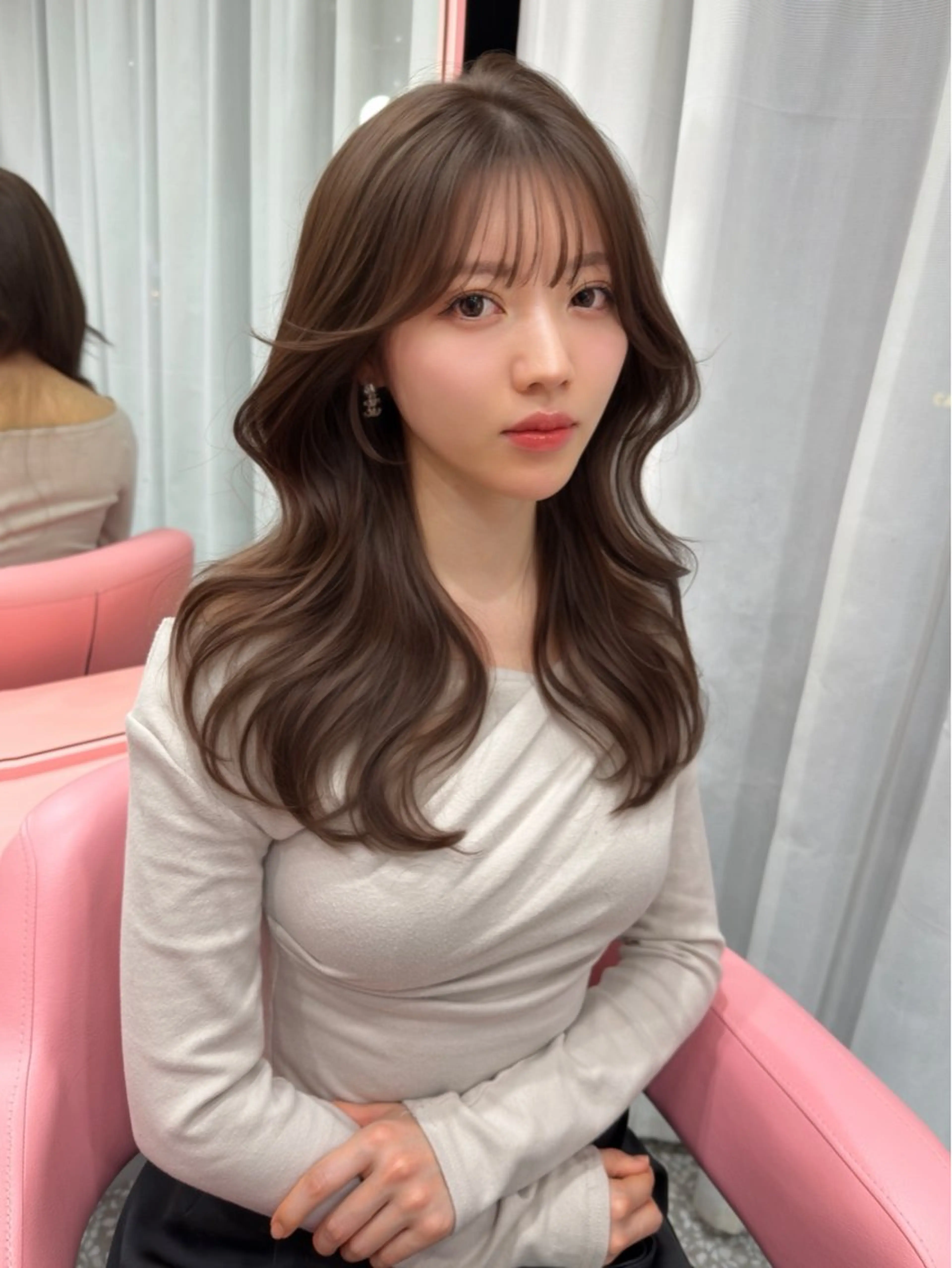 セミロング ヘアカラー トリートメント 木串 楽人のヘアスタイル