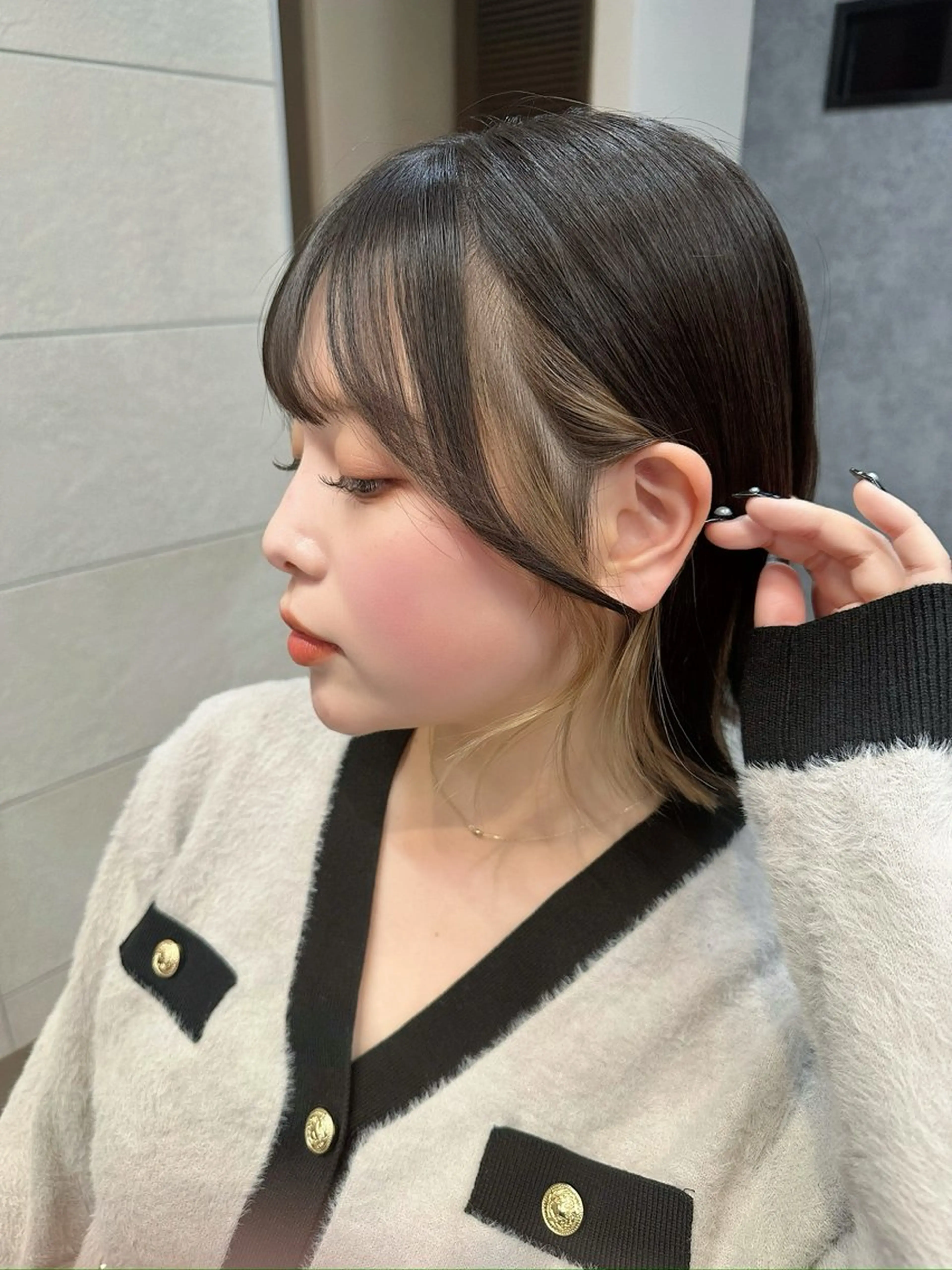 ミディアム カラー 縮毛/髪質改善🌈 川井雄太のヘアスタイル