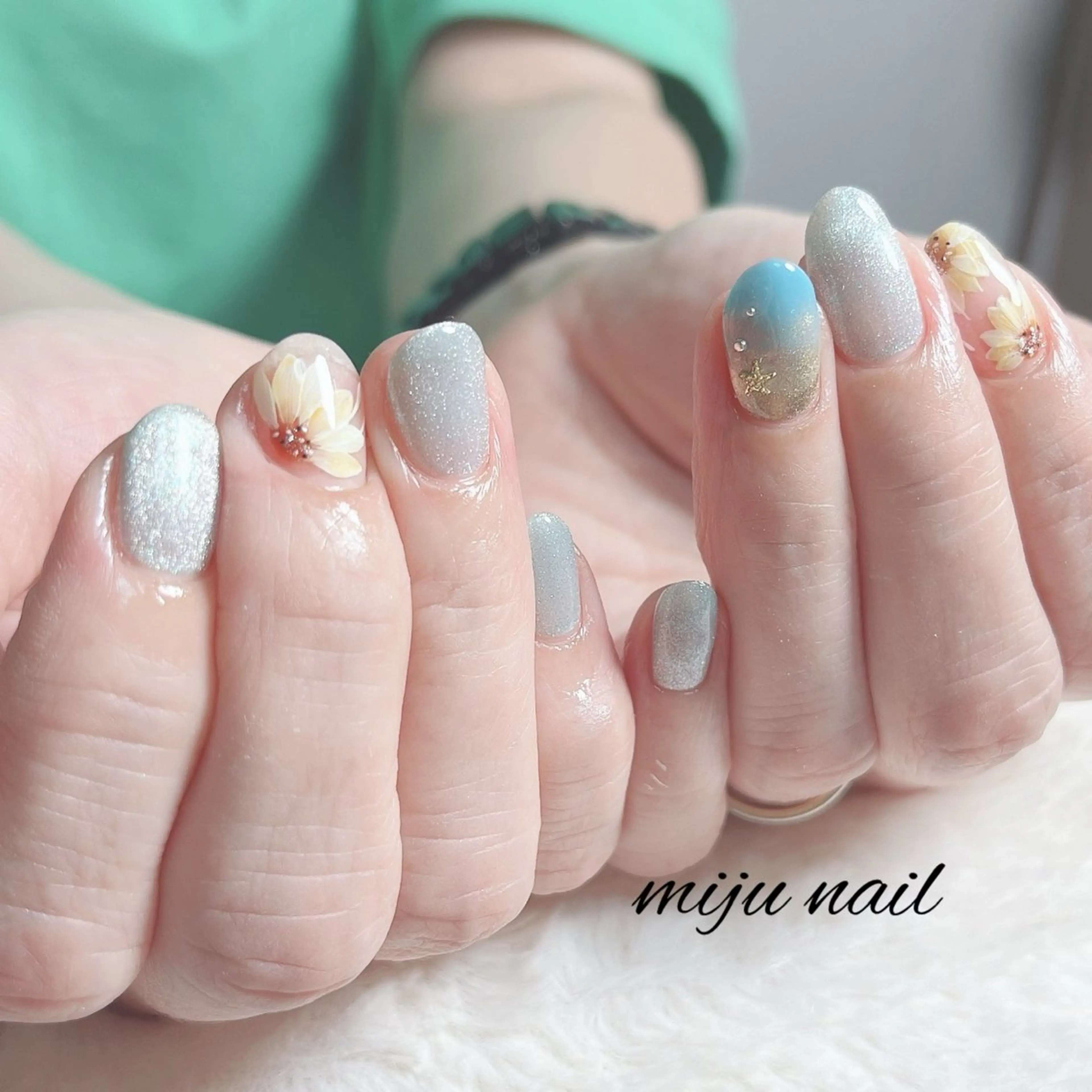 ネイル ❁miju nail 大人上品/自爪育成のネイルデザイン