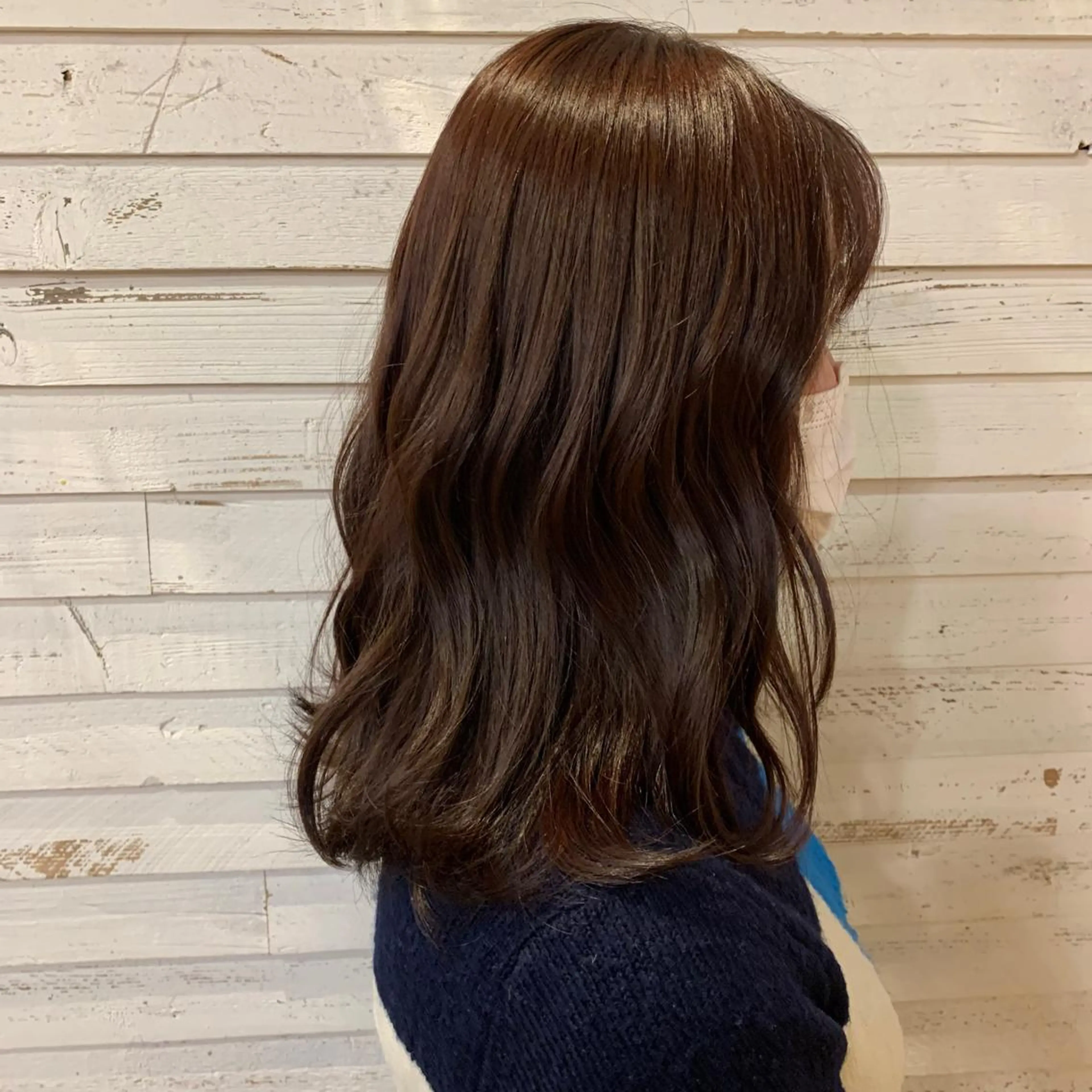 セミロング 小顔カット/顔周り /メンズsaraのヘアスタイル