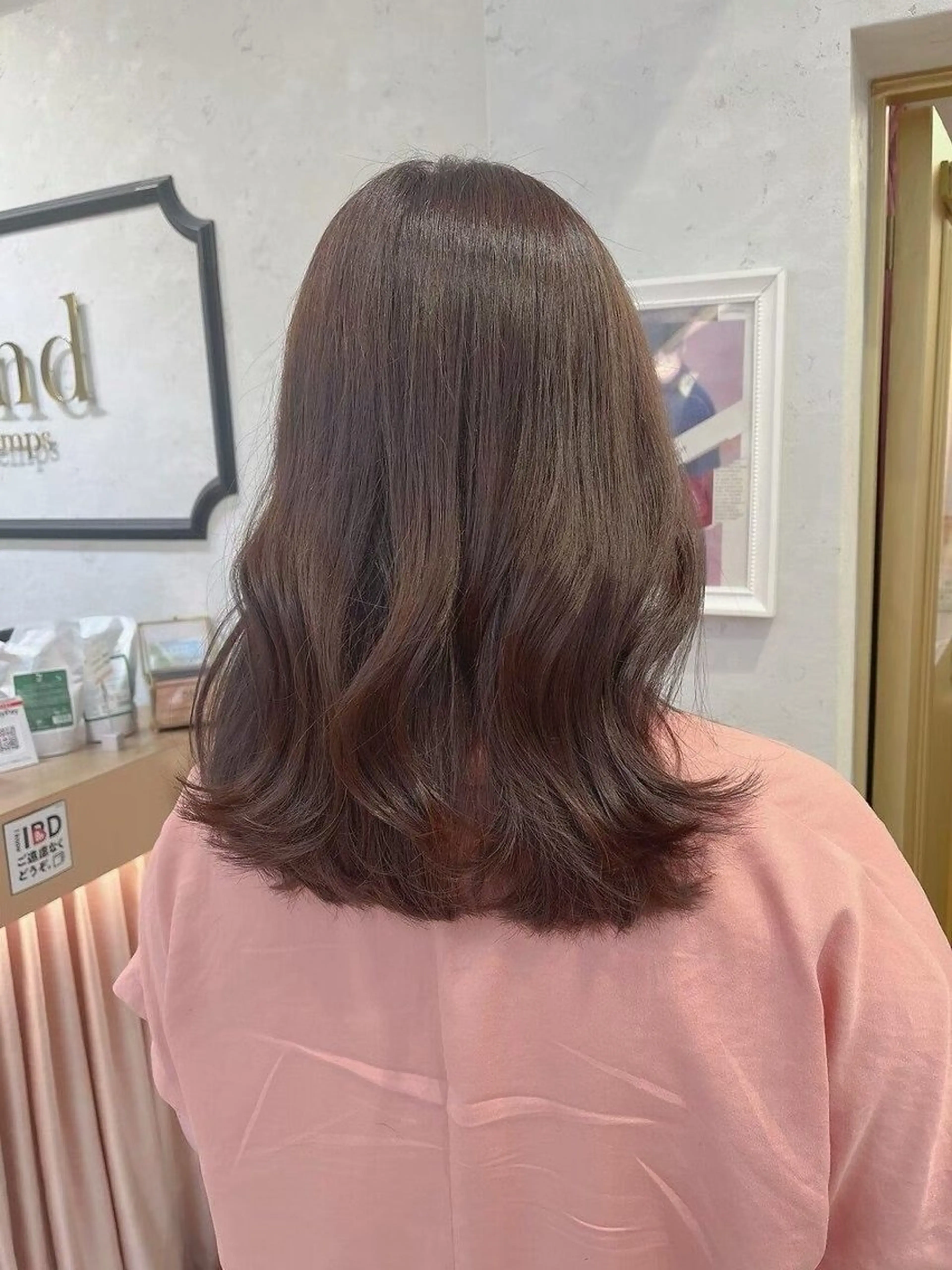 セミロング カラー 韓国🇰🇷ヘア/似 合わせショート/のヘアスタイル